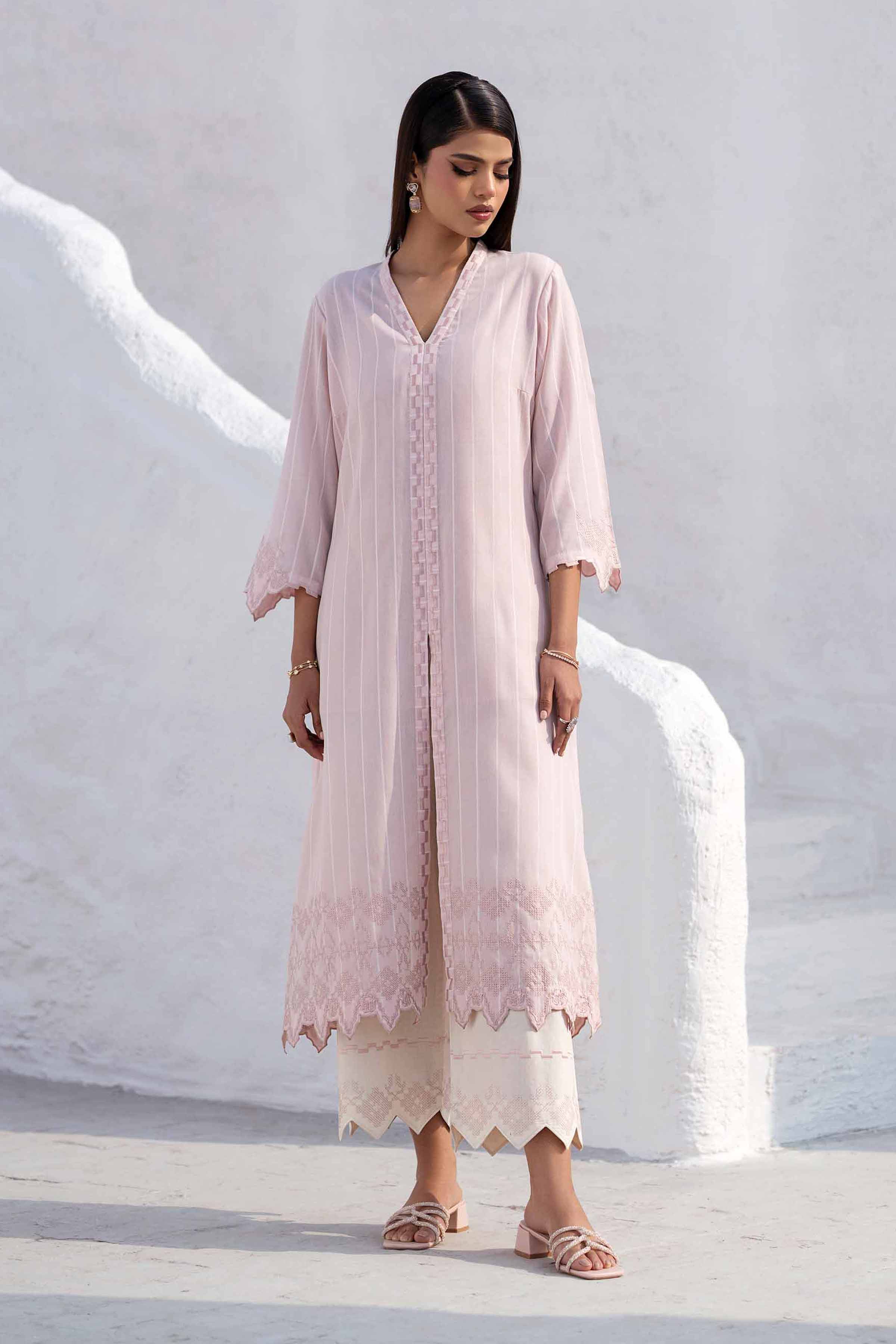 2 Piece - Embroidered Suit - KFS25-03 - Image 2