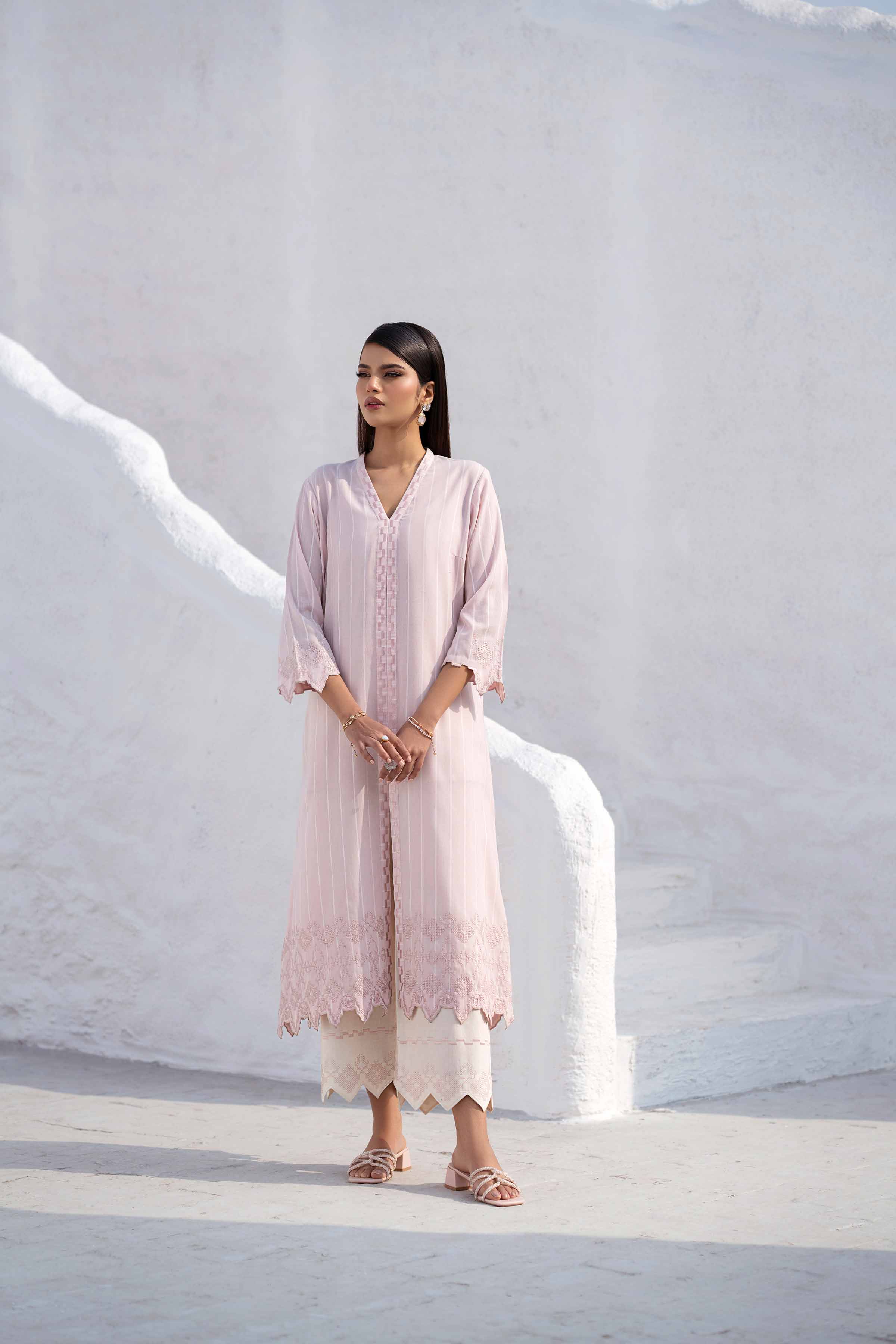 2 Piece - Embroidered Suit - KFS25-03 - Image 7