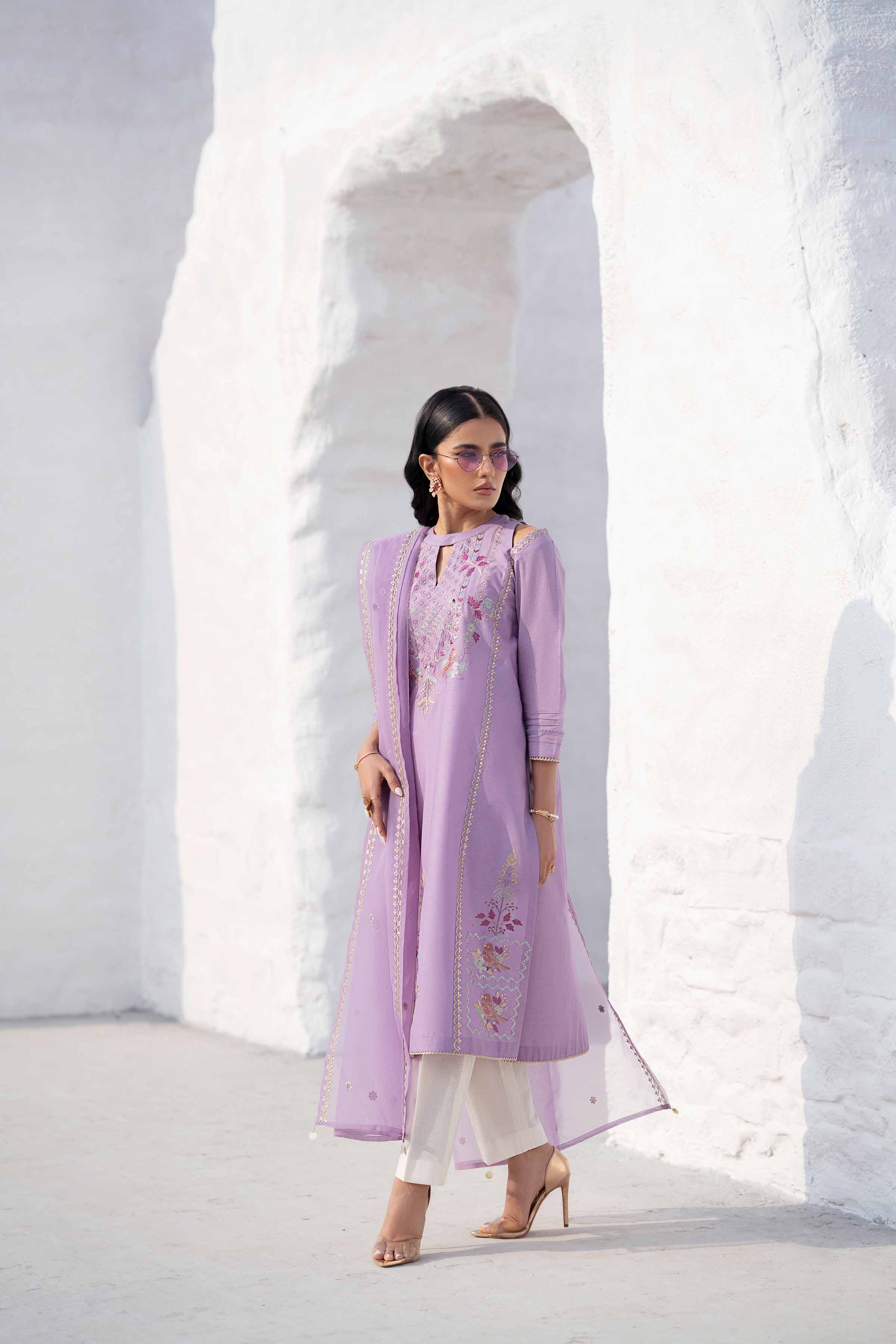 2 Piece - Embroidered Suit - KFS25-04 - Image 4
