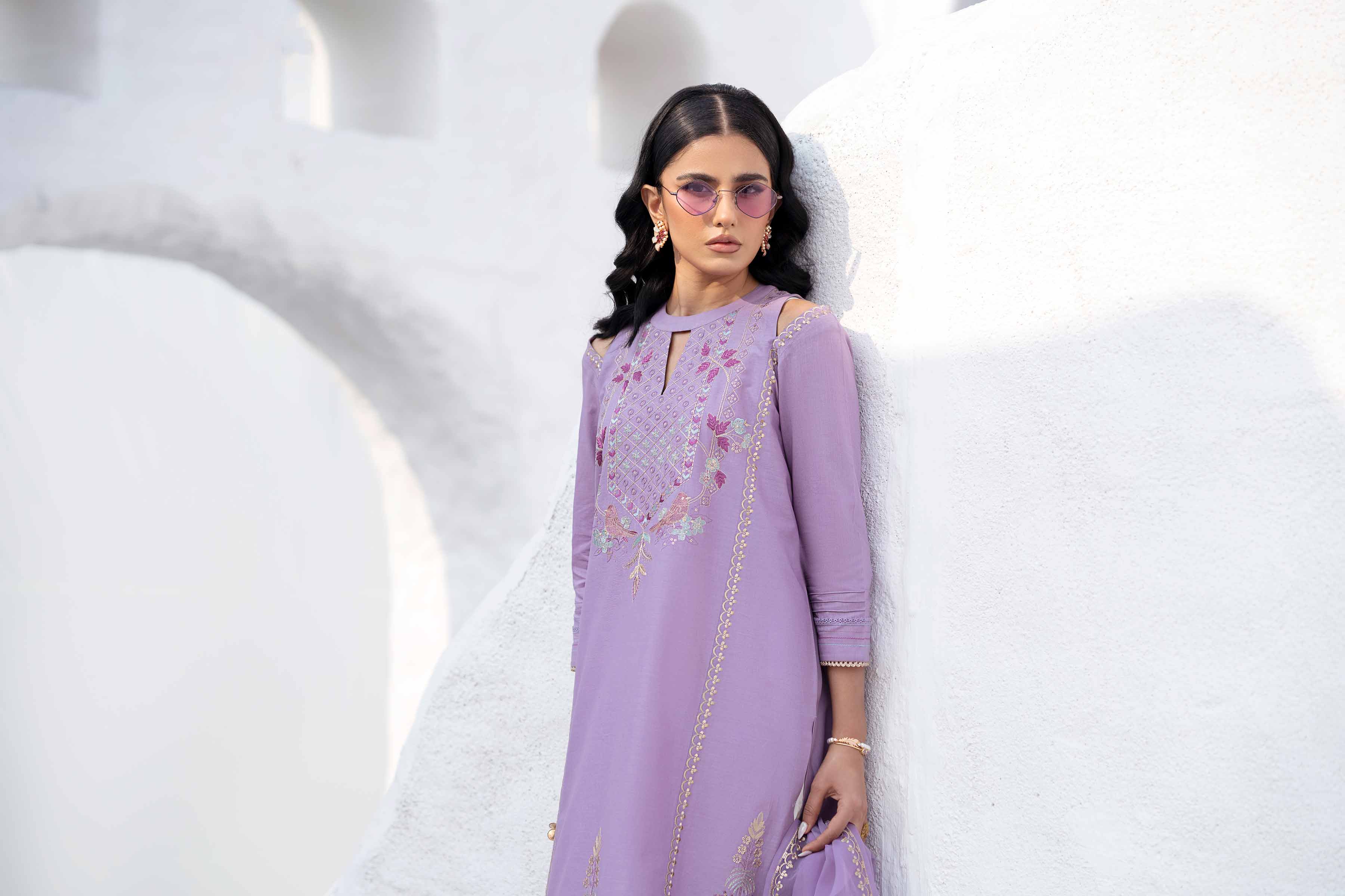 2 Piece - Embroidered Suit - KFS25-04 - Image 6
