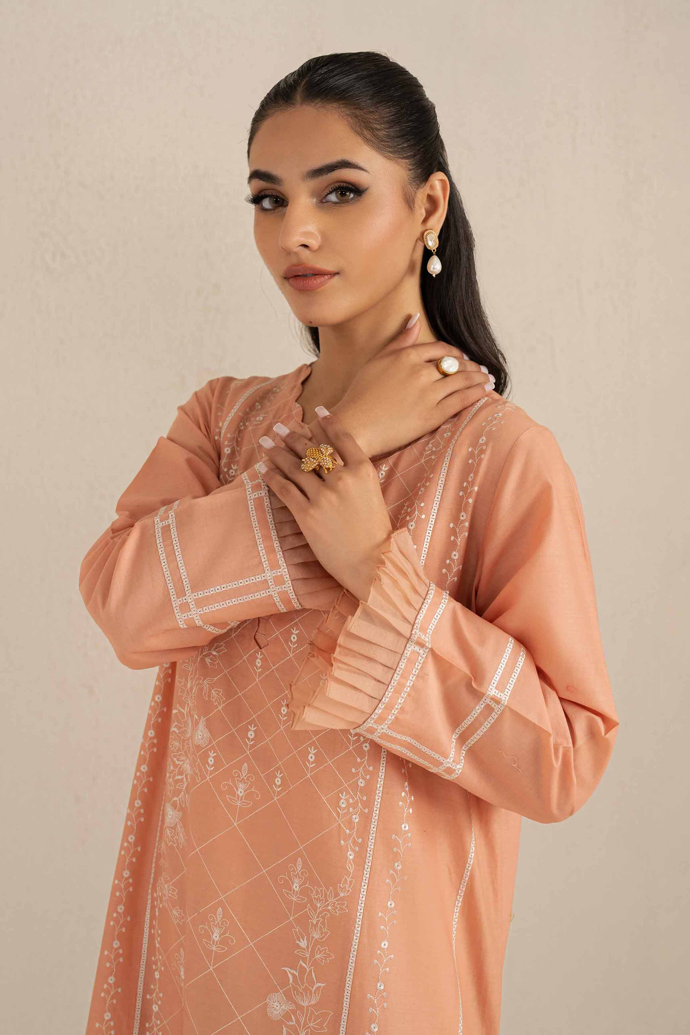2 Piece - Embroidered Suit - KFS25-05 - Image 2