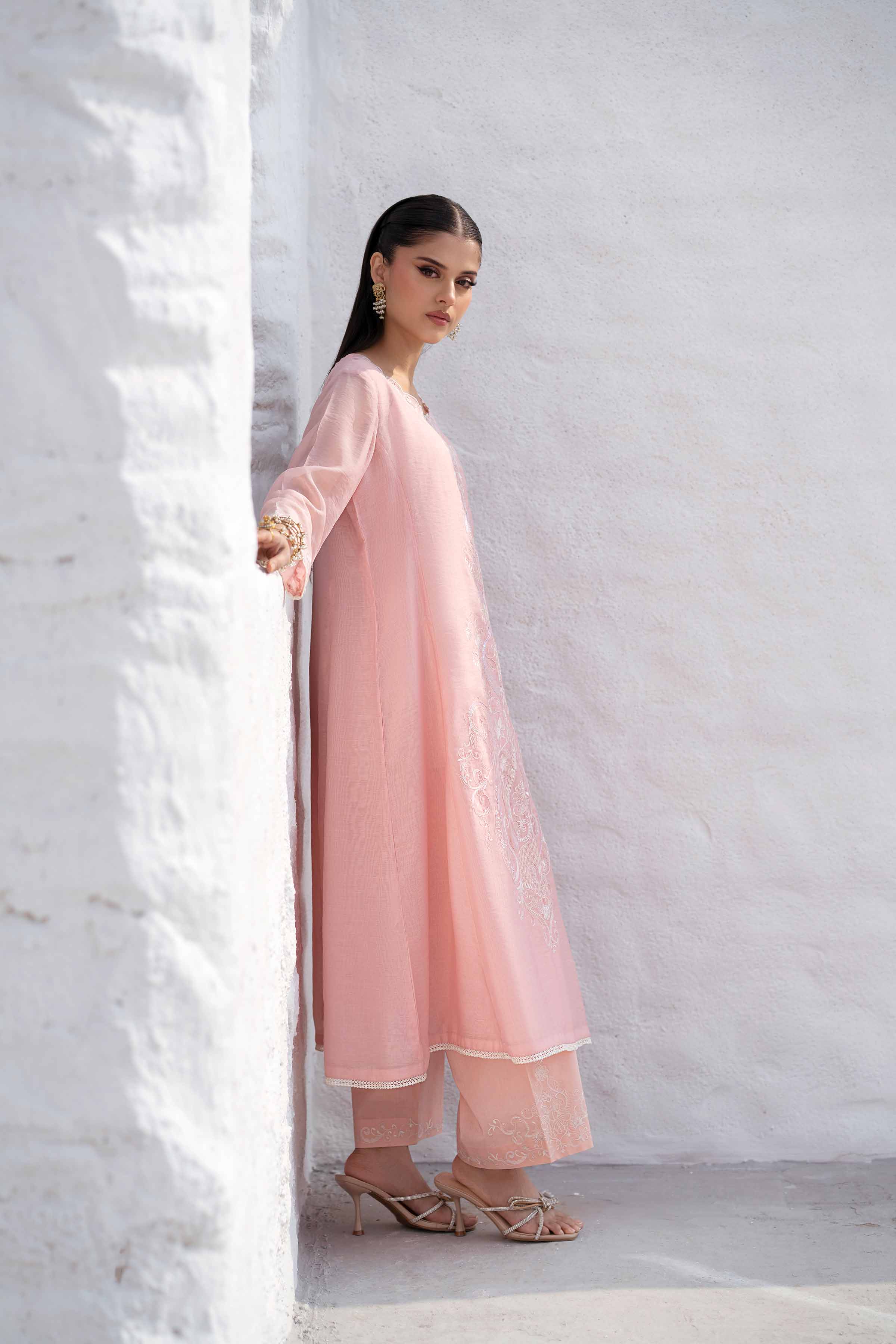 2 Piece - Embroidered Suit - KFS25-11 - Image 5