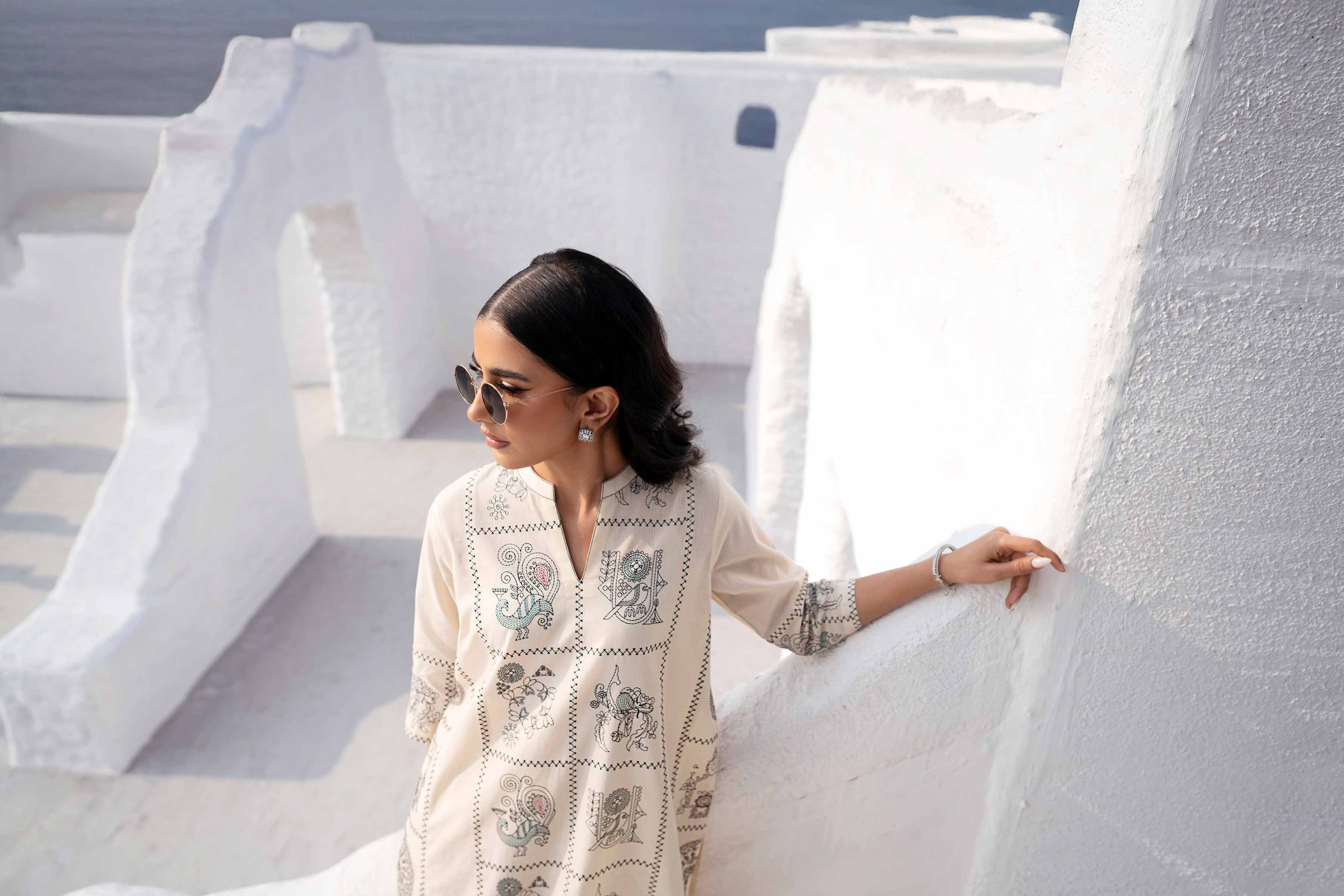 2 Piece - Embroidered Suit - KFS25-12 - Image 8