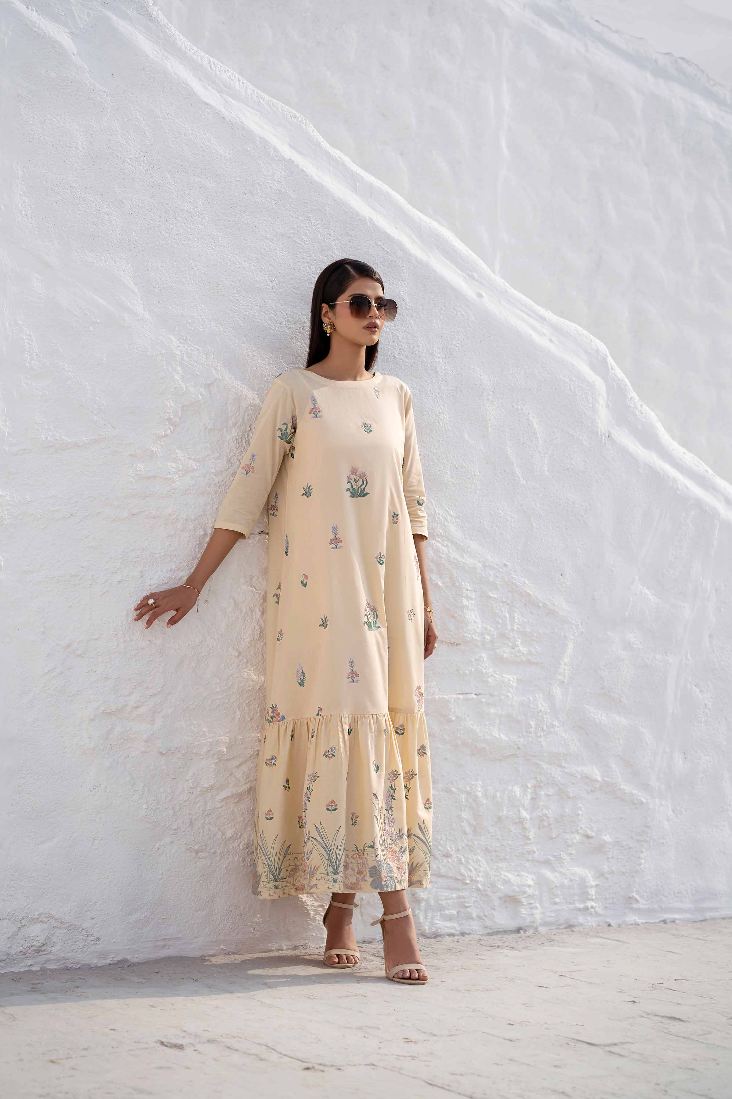 Embroidered Dress - KFS25-17 - Image 4