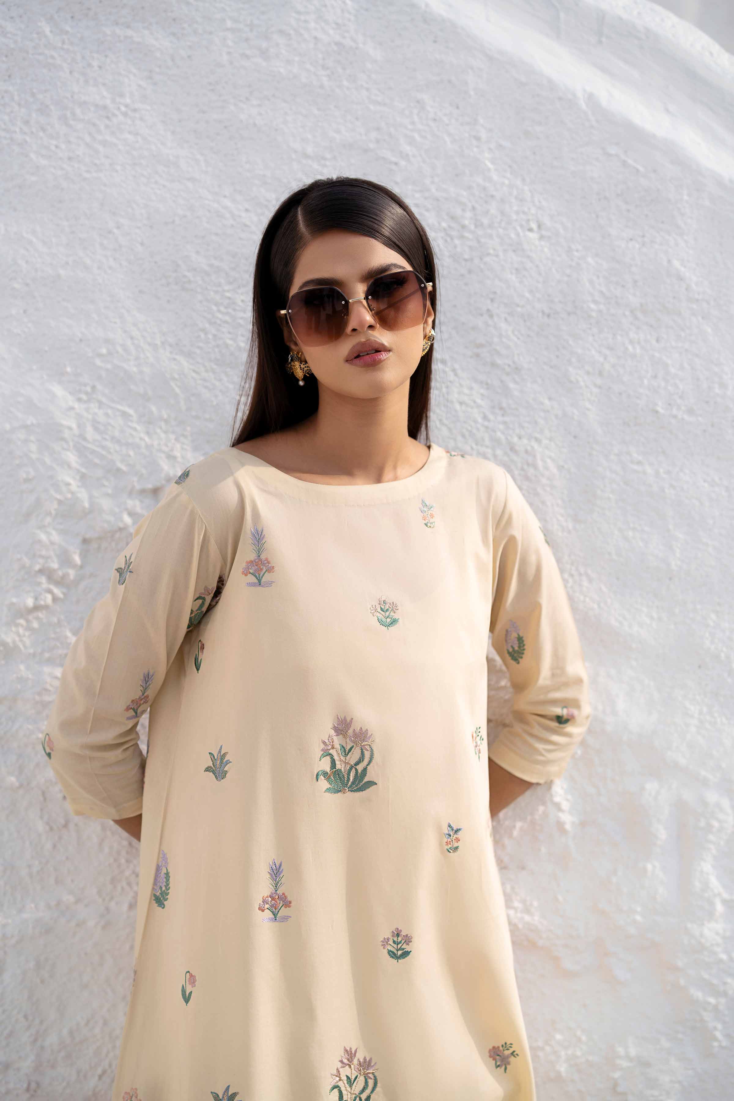 Embroidered Dress - KFS25-17 - Image 7