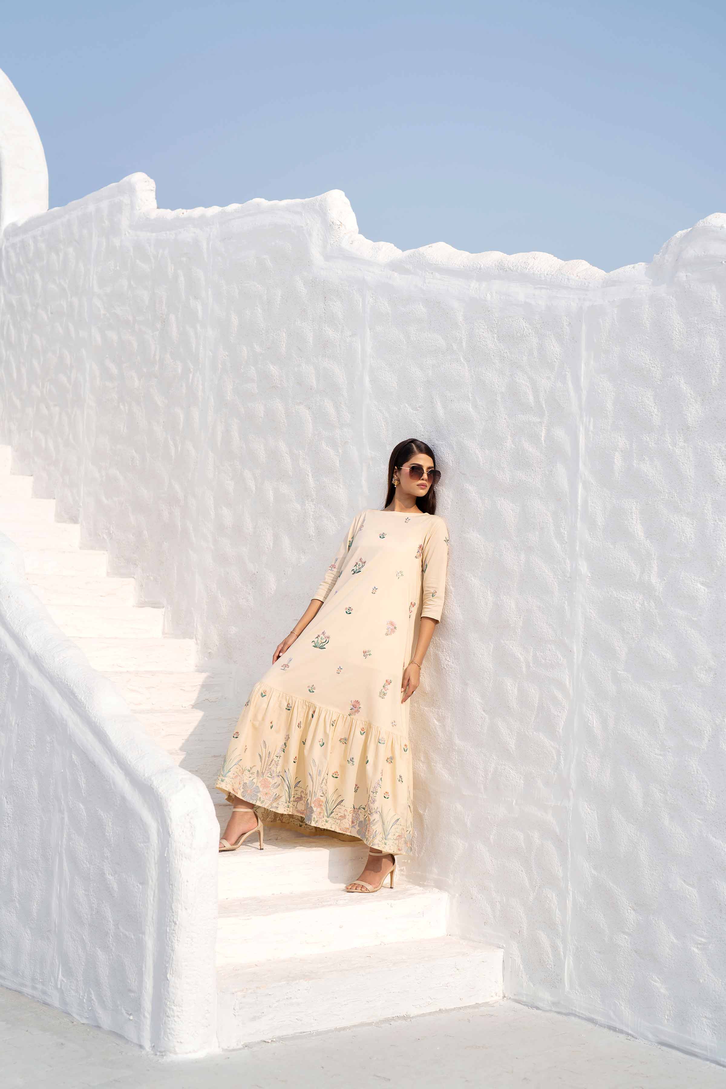 Embroidered Dress - KFS25-17 - Image 8
