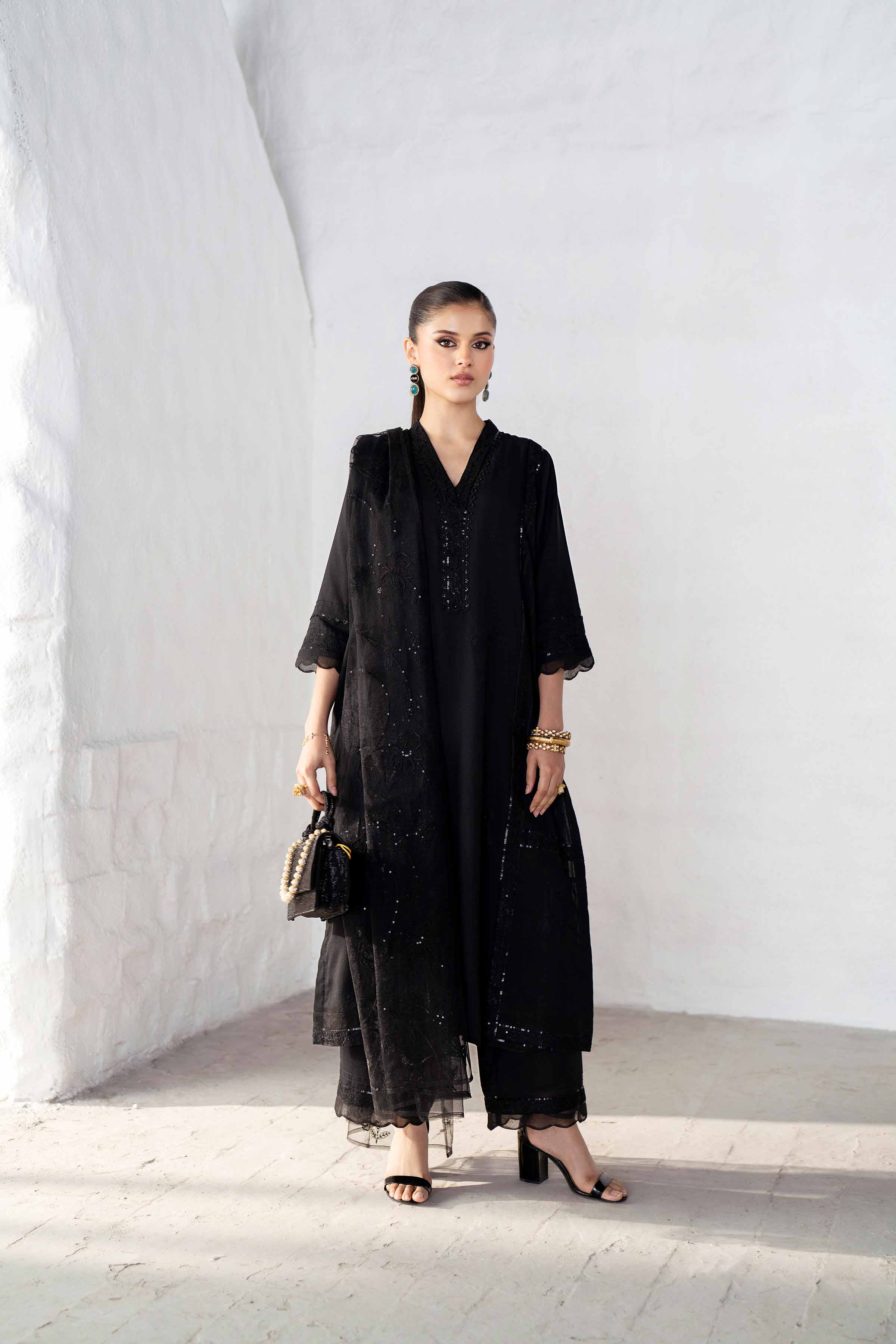 3 Piece - Embroidered Suit - KFS25-21 - Image 5
