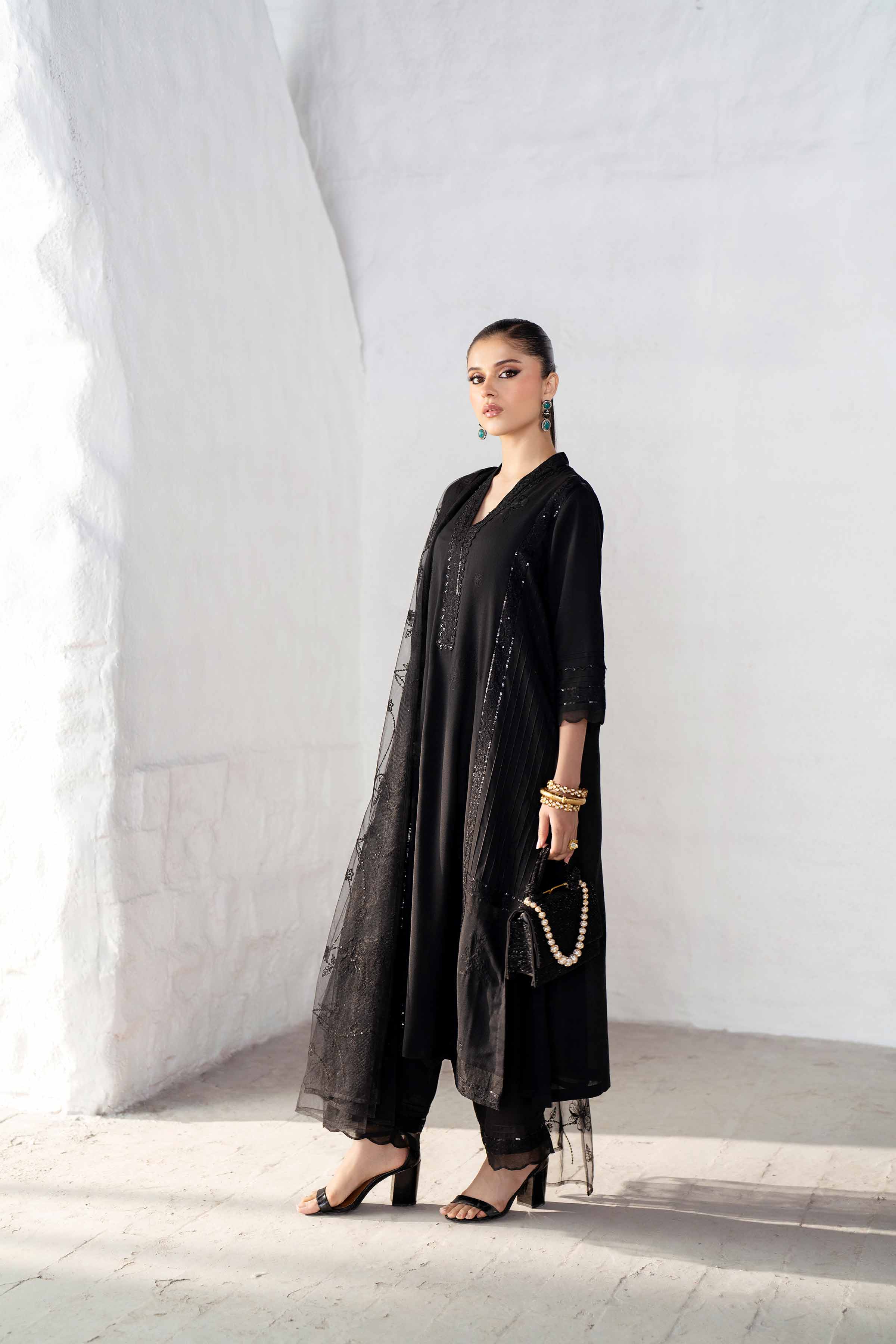 3 Piece - Embroidered Suit - KFS25-21 - Image 6
