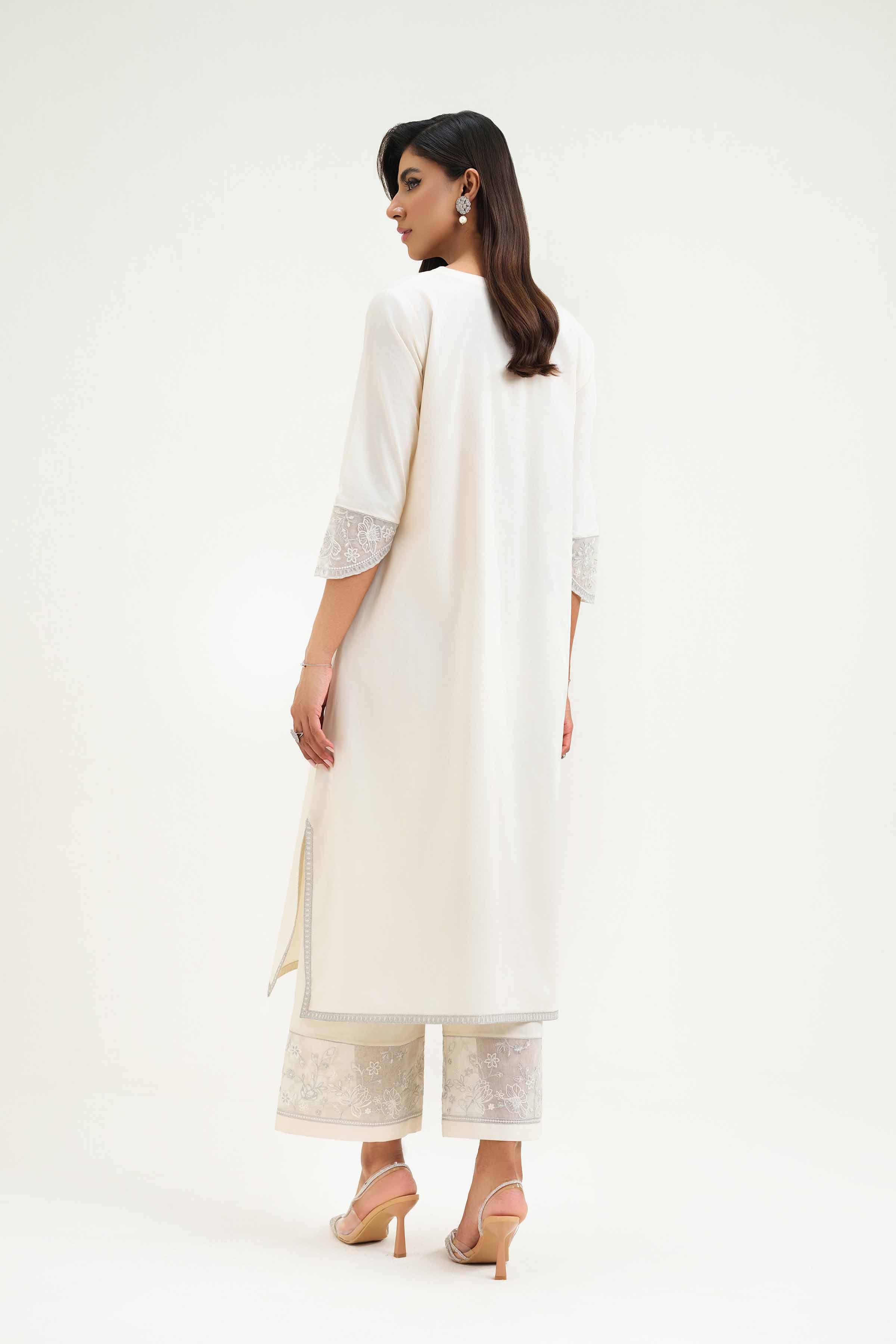 2 Piece - Embroidered Suit - KFS25-22 - Image 3
