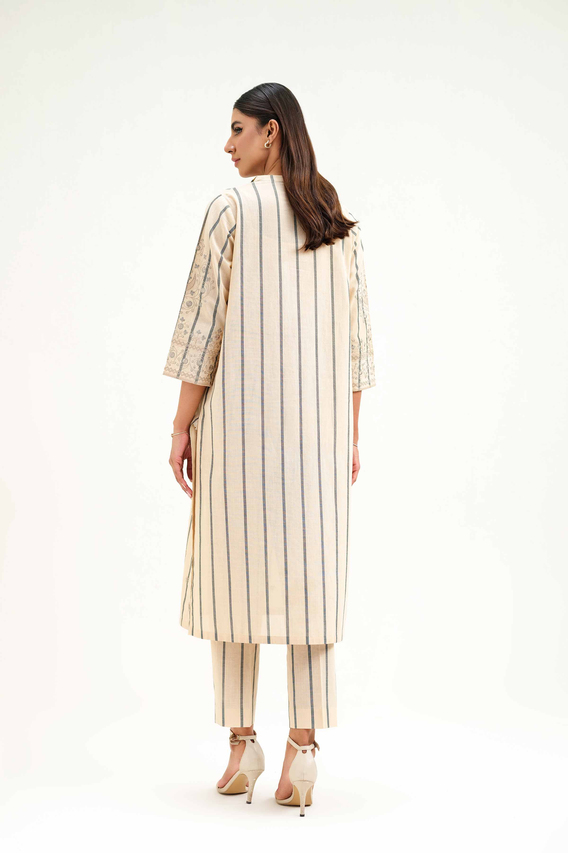 2 Piece - Embroidered Suit - KFS25-27 - Image 3