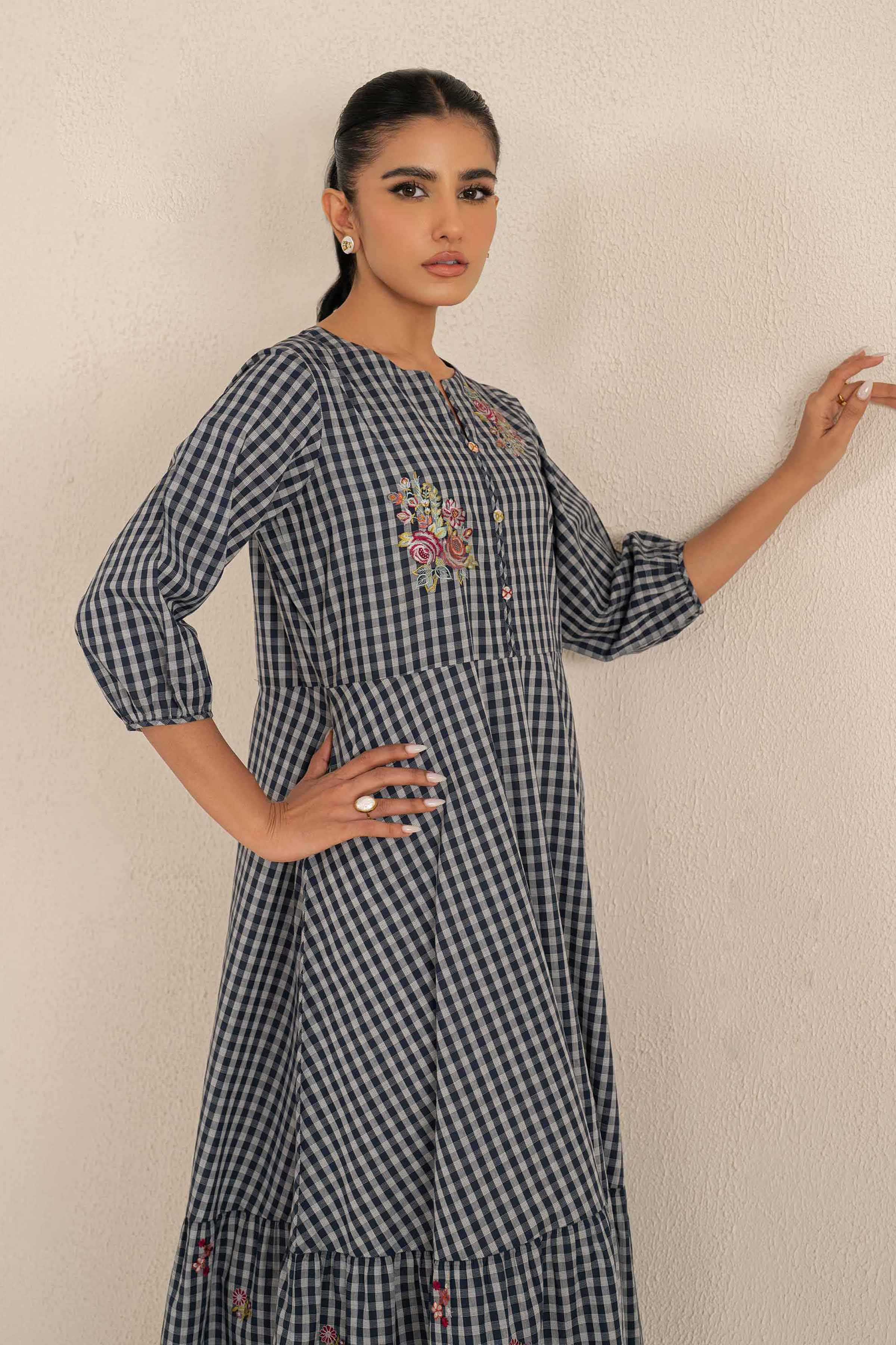 Embroidered Dress - KFS25-33 - Image 2