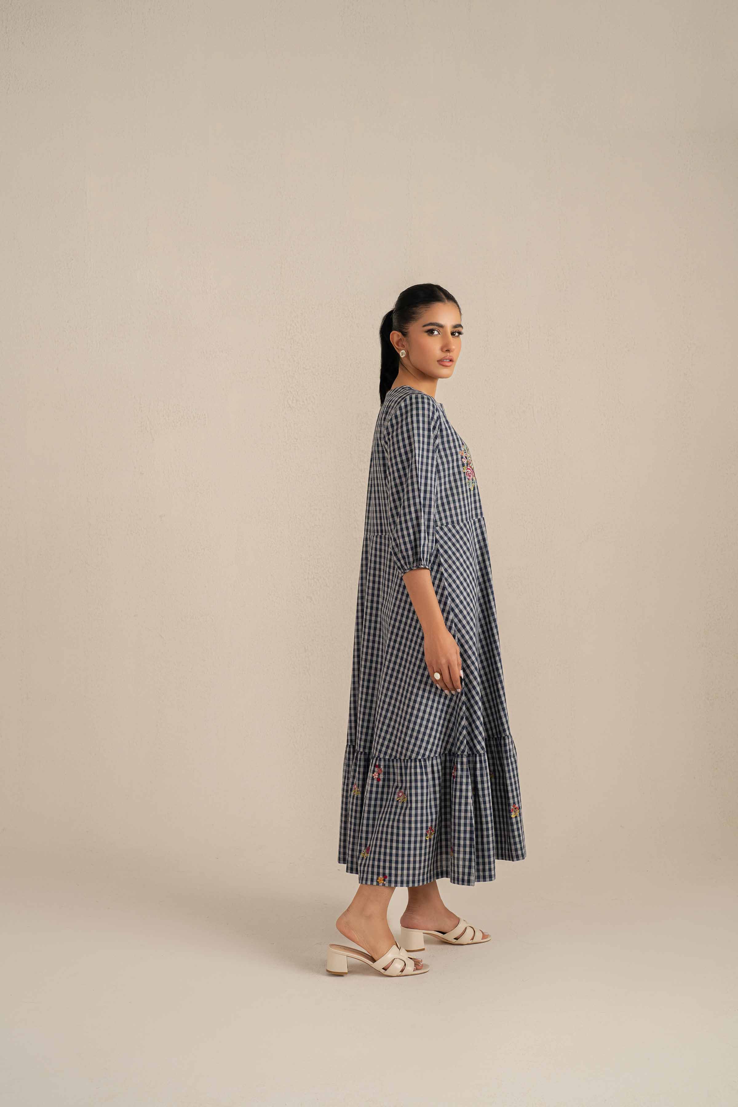Embroidered Dress - KFS25-33 - Image 3
