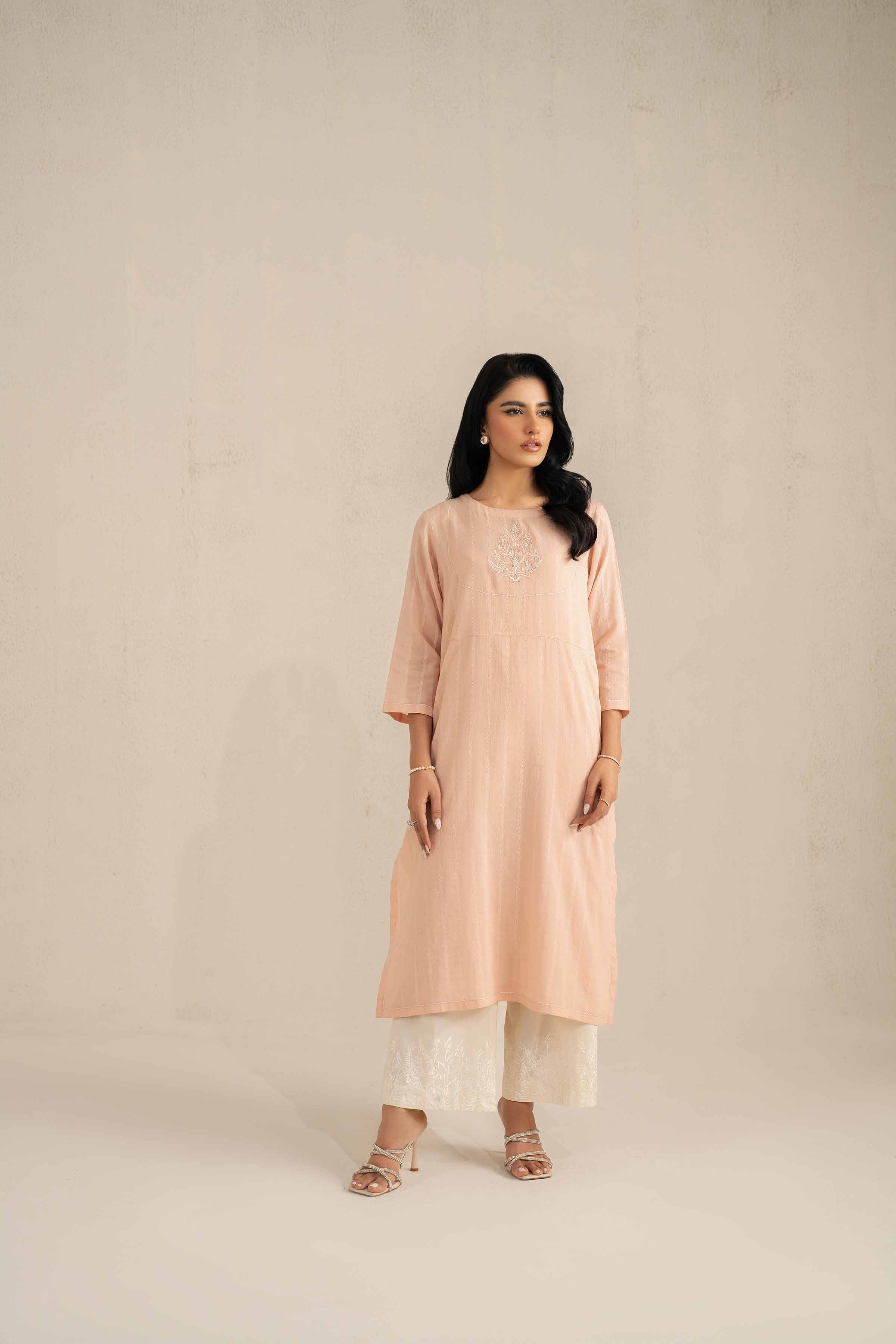 2 Piece - Embroidered Suit - KFS25-36 - Image 4
