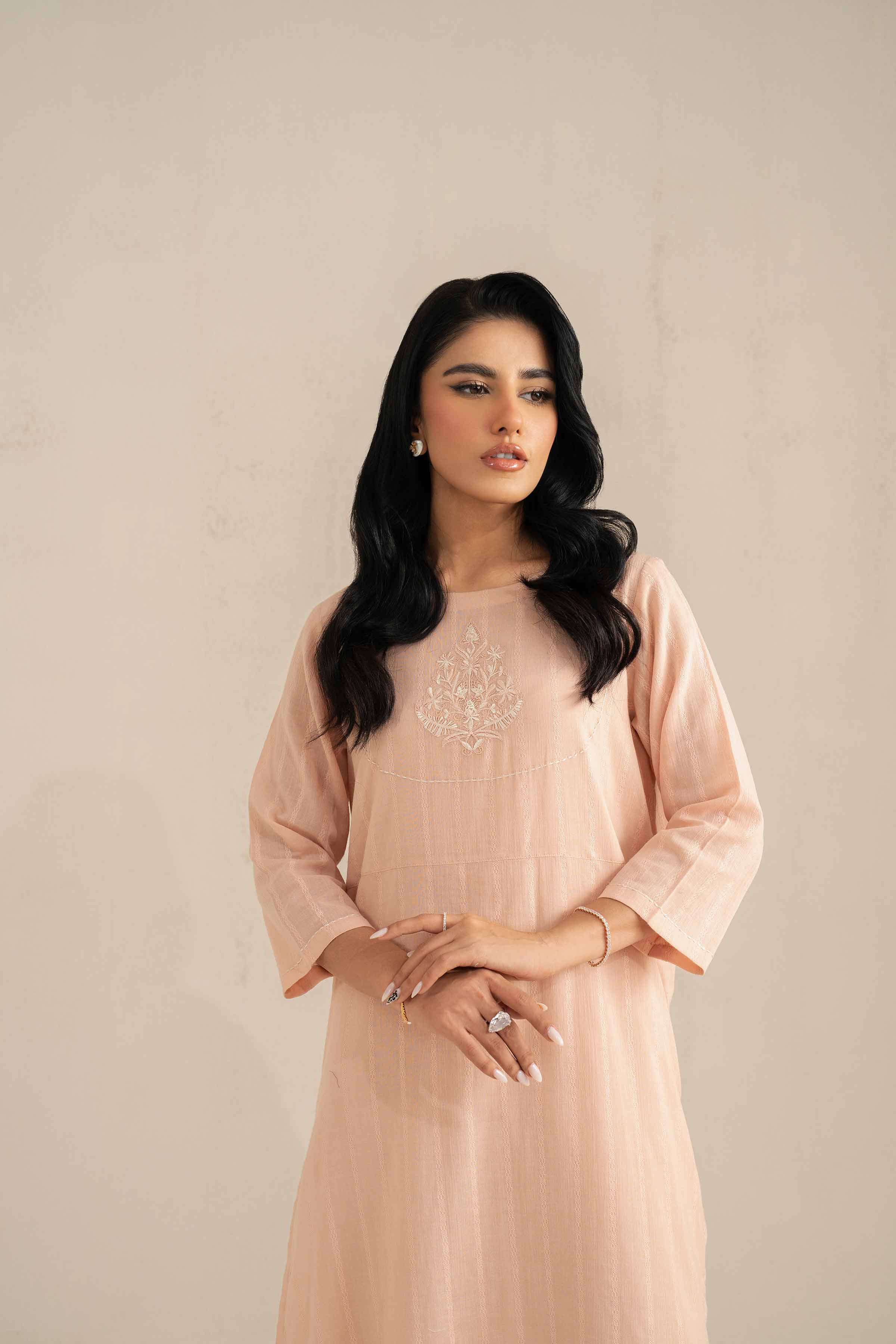 2 Piece - Embroidered Suit - KFS25-36 - Image 6