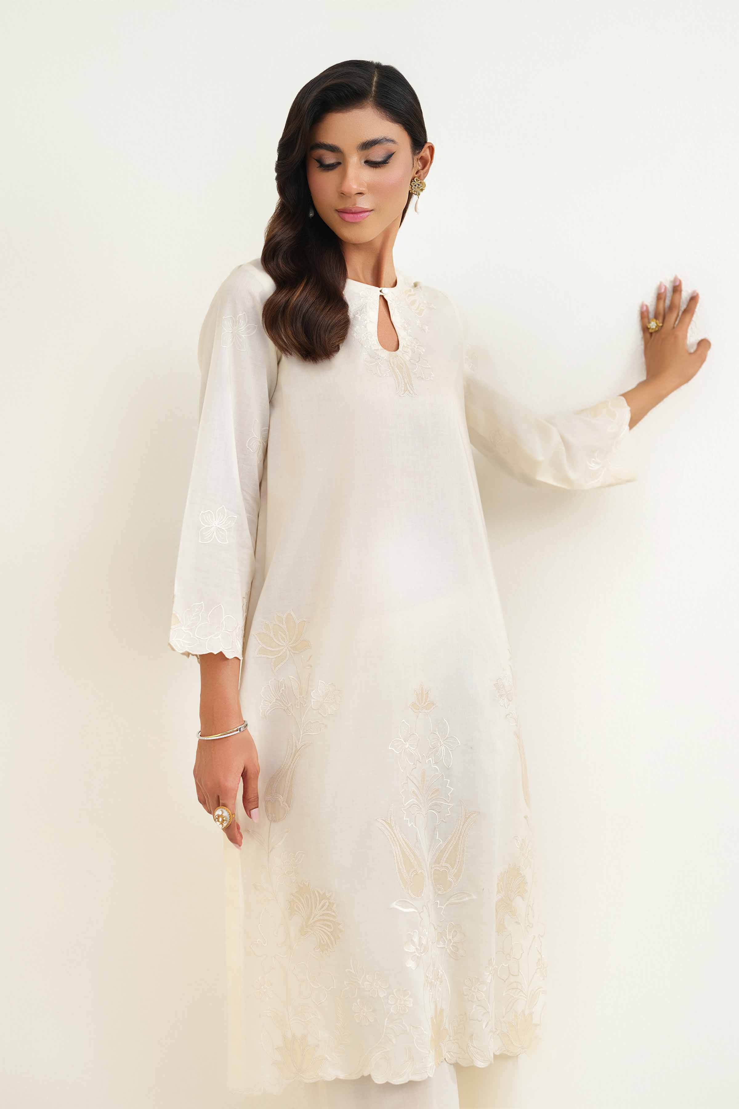 3 Piece - Embroidered Suit - KFS25-45 - Image 2