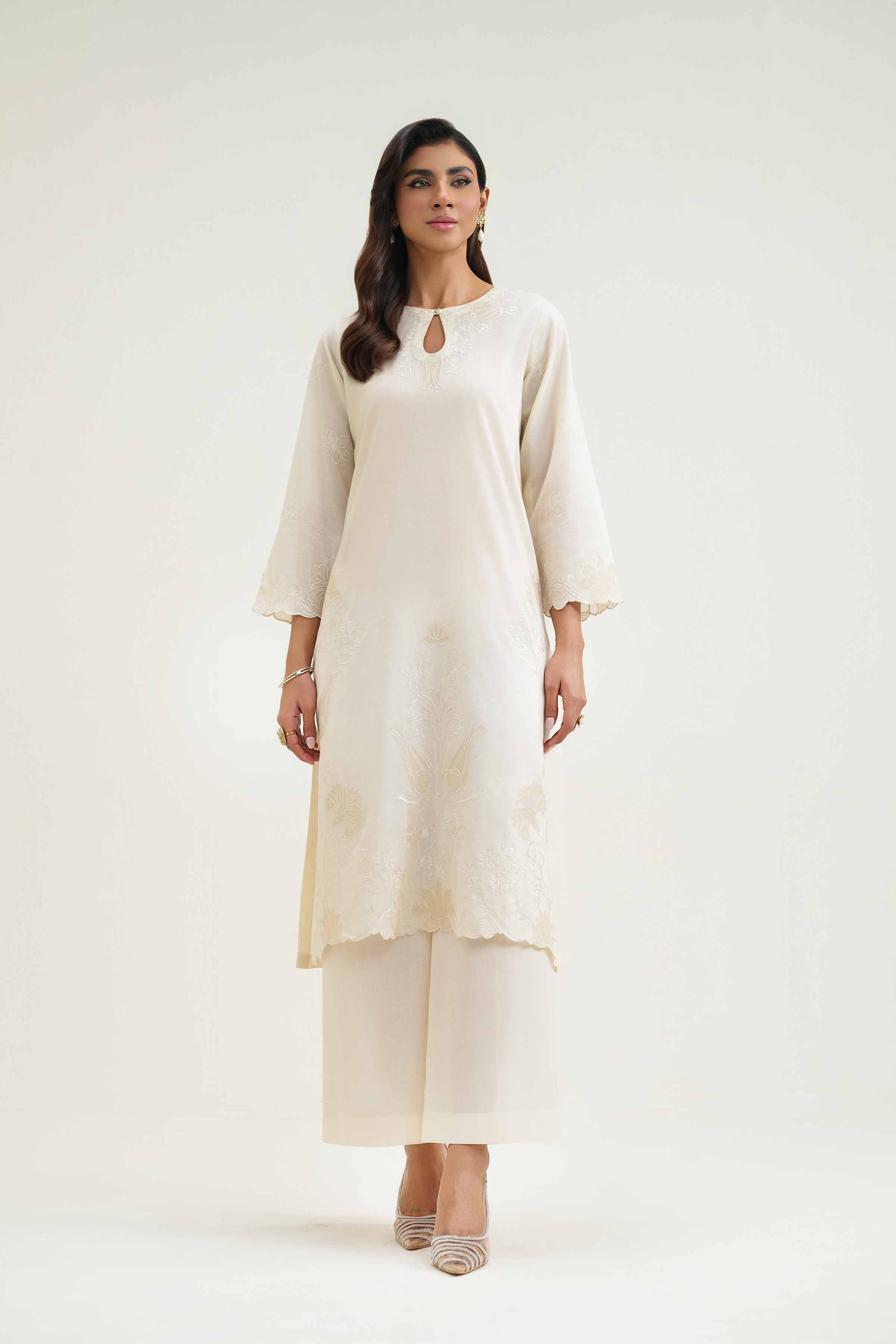 3 Piece - Embroidered Suit - KFS25-45 - Image 6