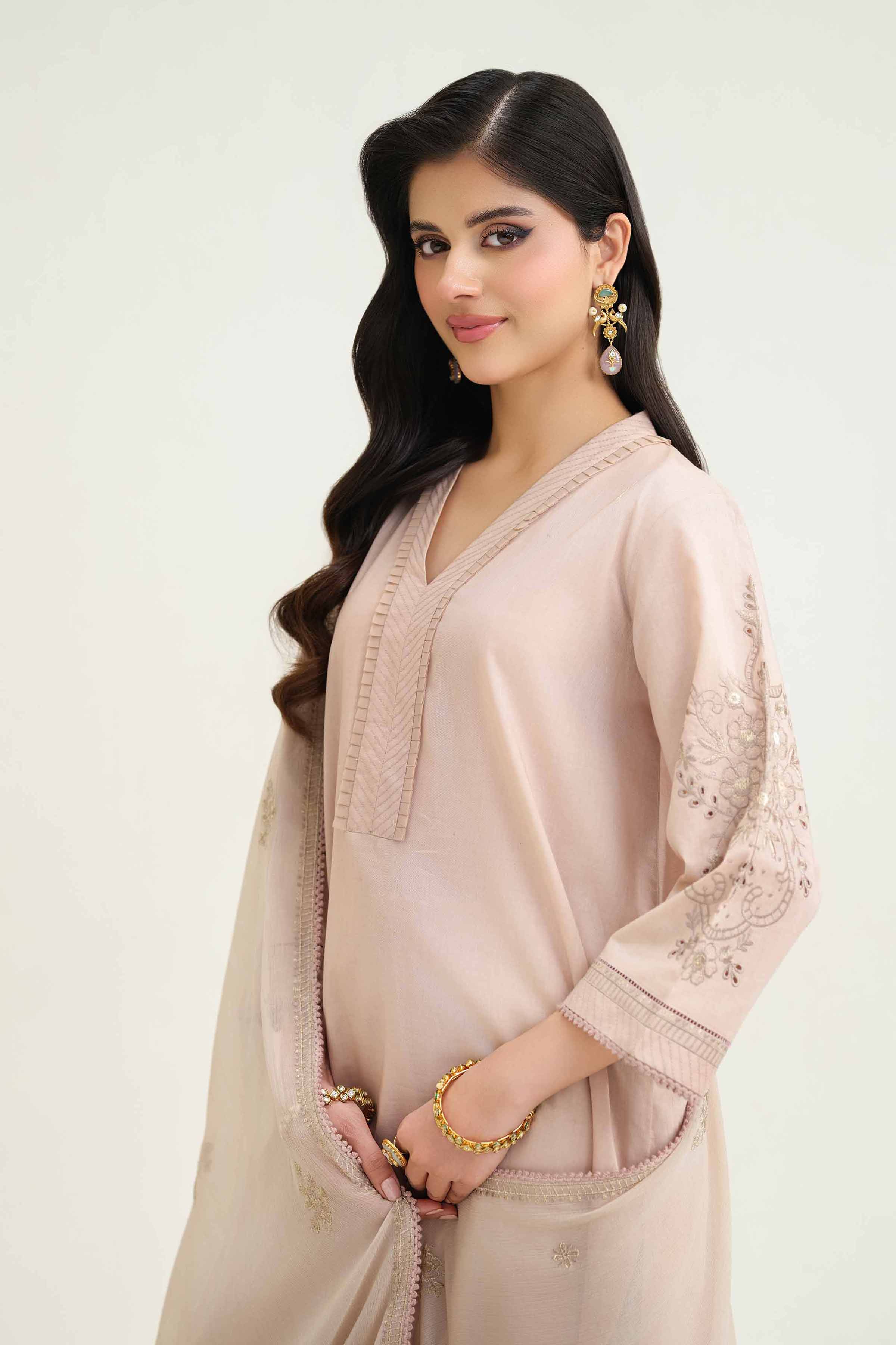 2 Piece - Embroidered Suit - KFS25-46 - Image 2