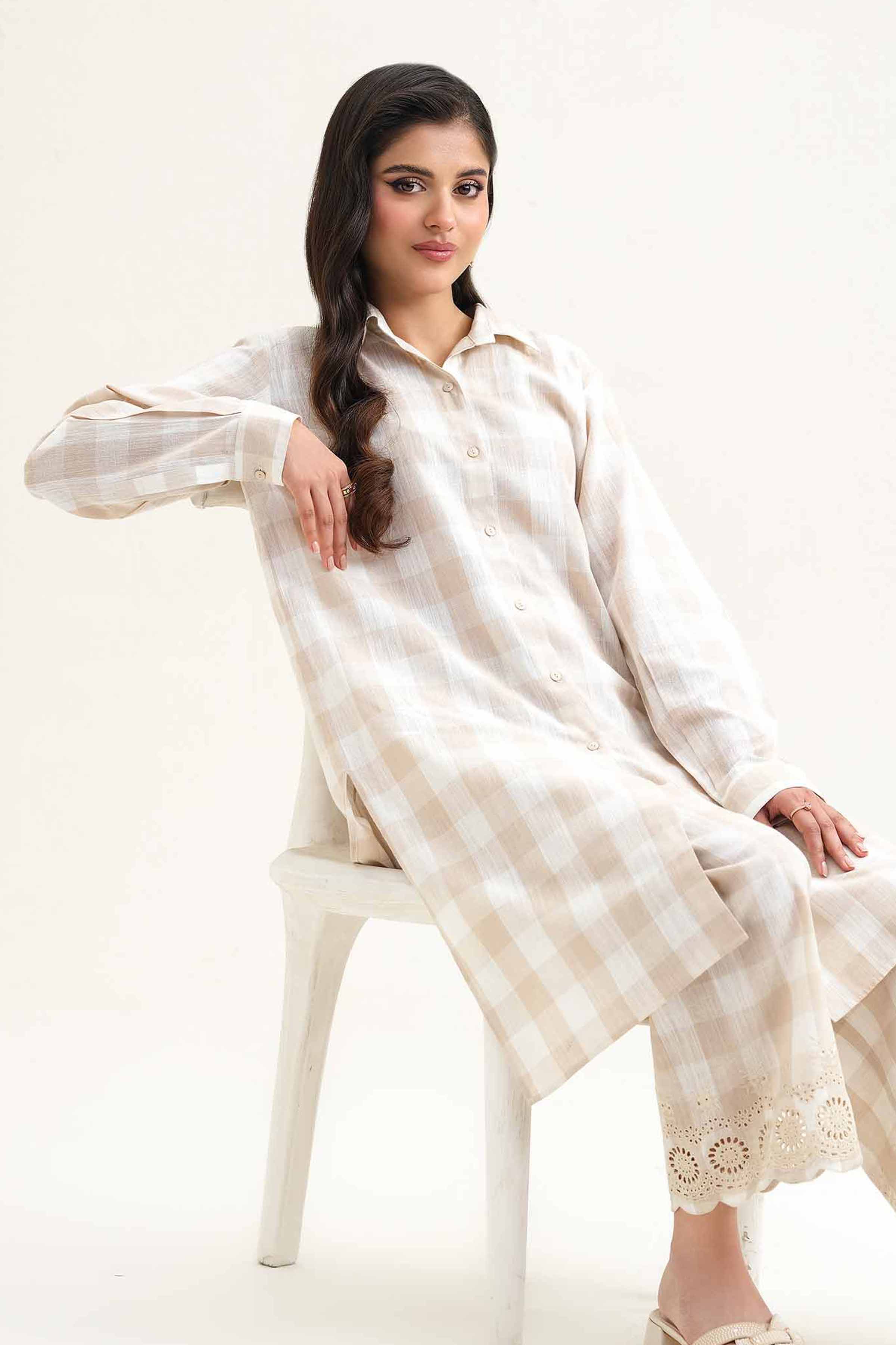 2 Piece - Embroidered Suit - KFS25-65 - Image 2
