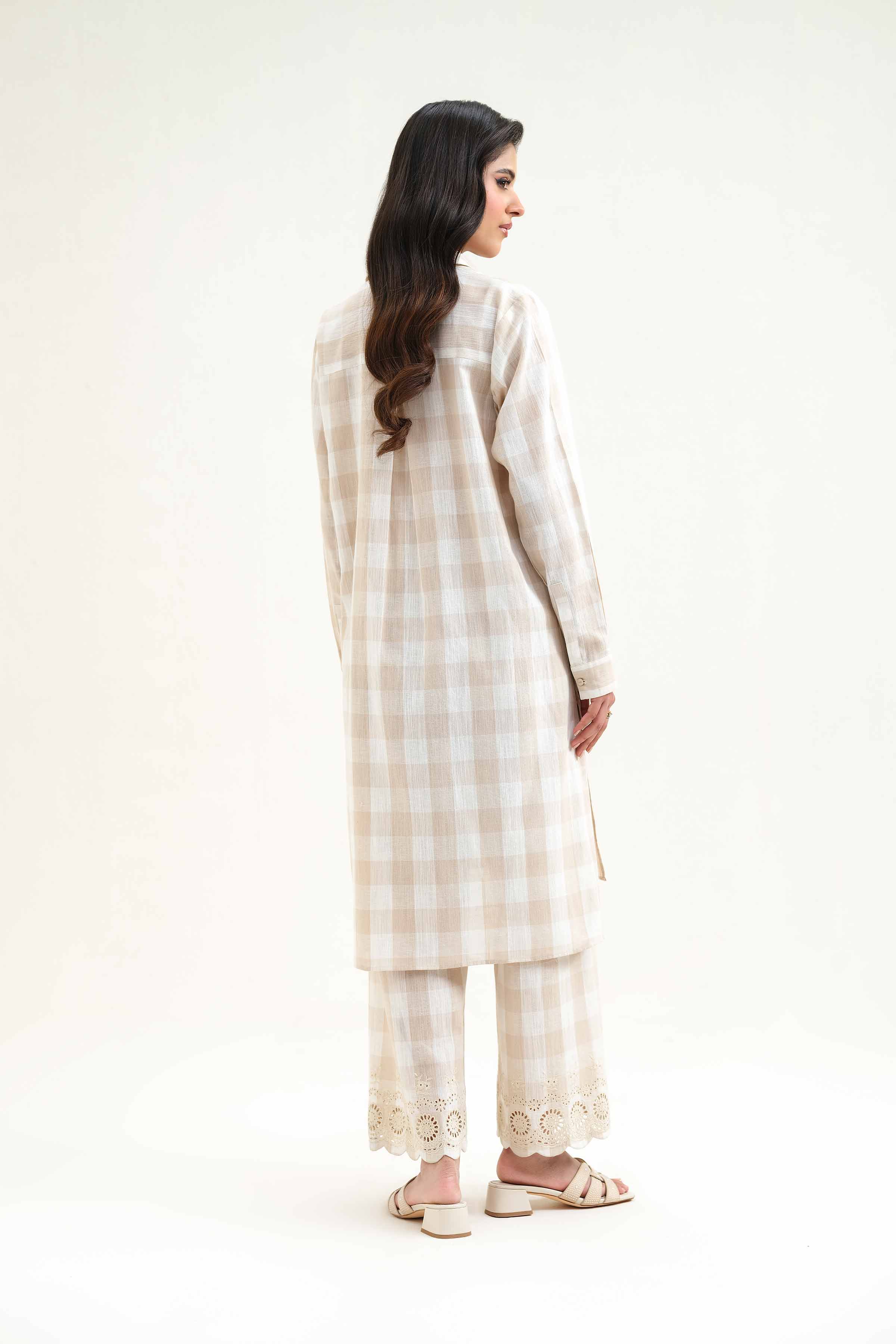 2 Piece - Embroidered Suit - KFS25-65 - Image 3