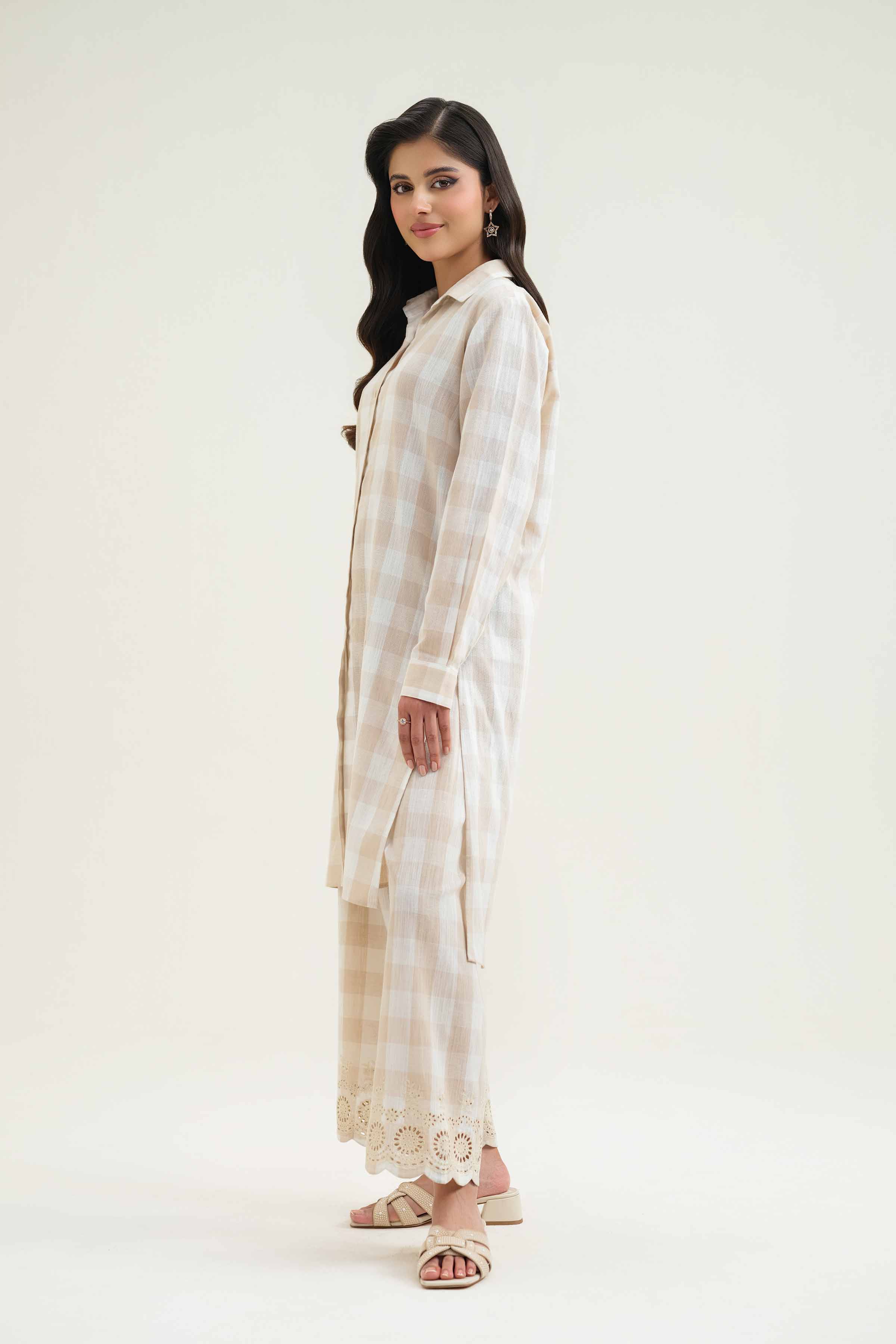 2 Piece - Embroidered Suit - KFS25-65 - Image 5
