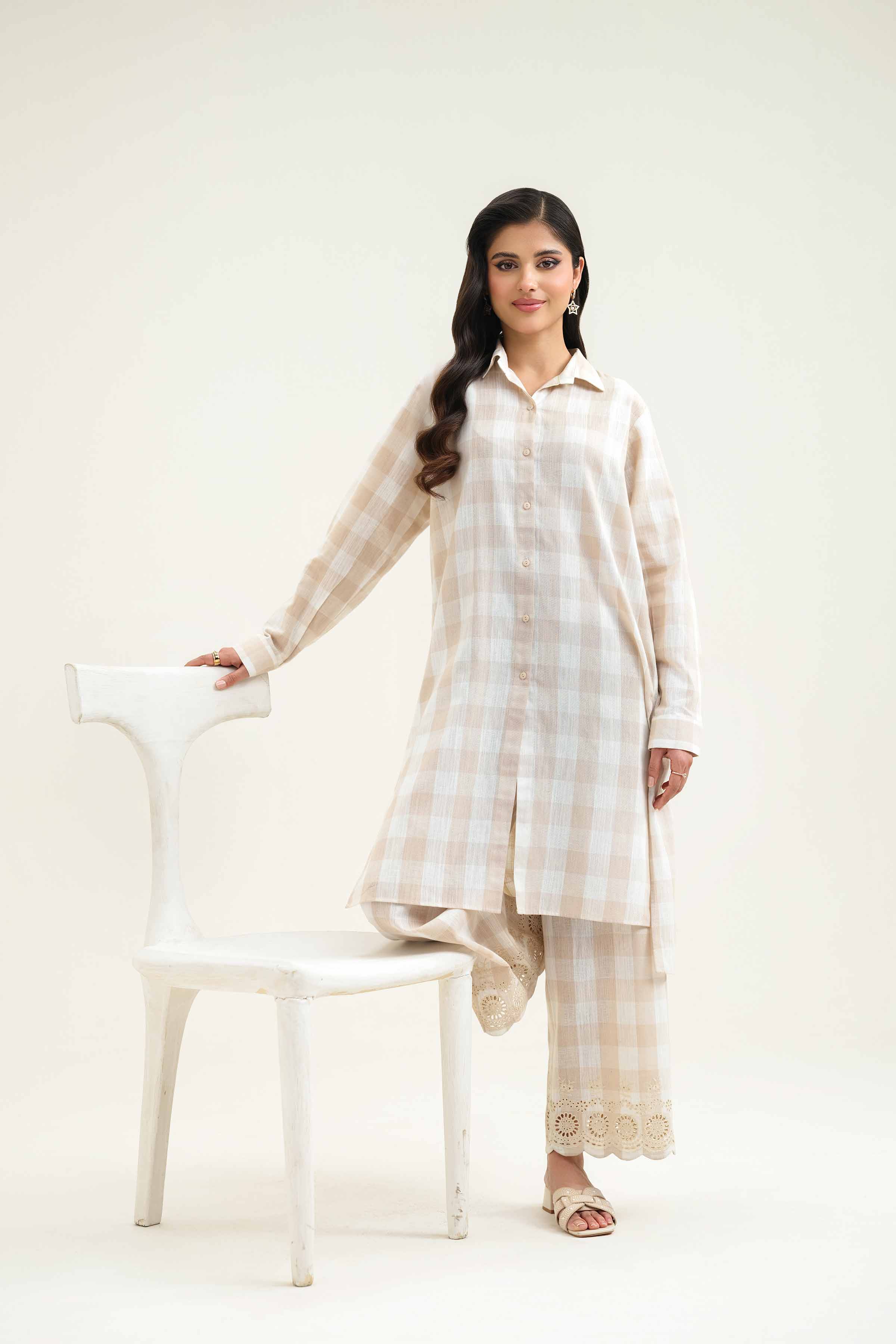 2 Piece - Embroidered Suit - KFS25-65 - Image 6