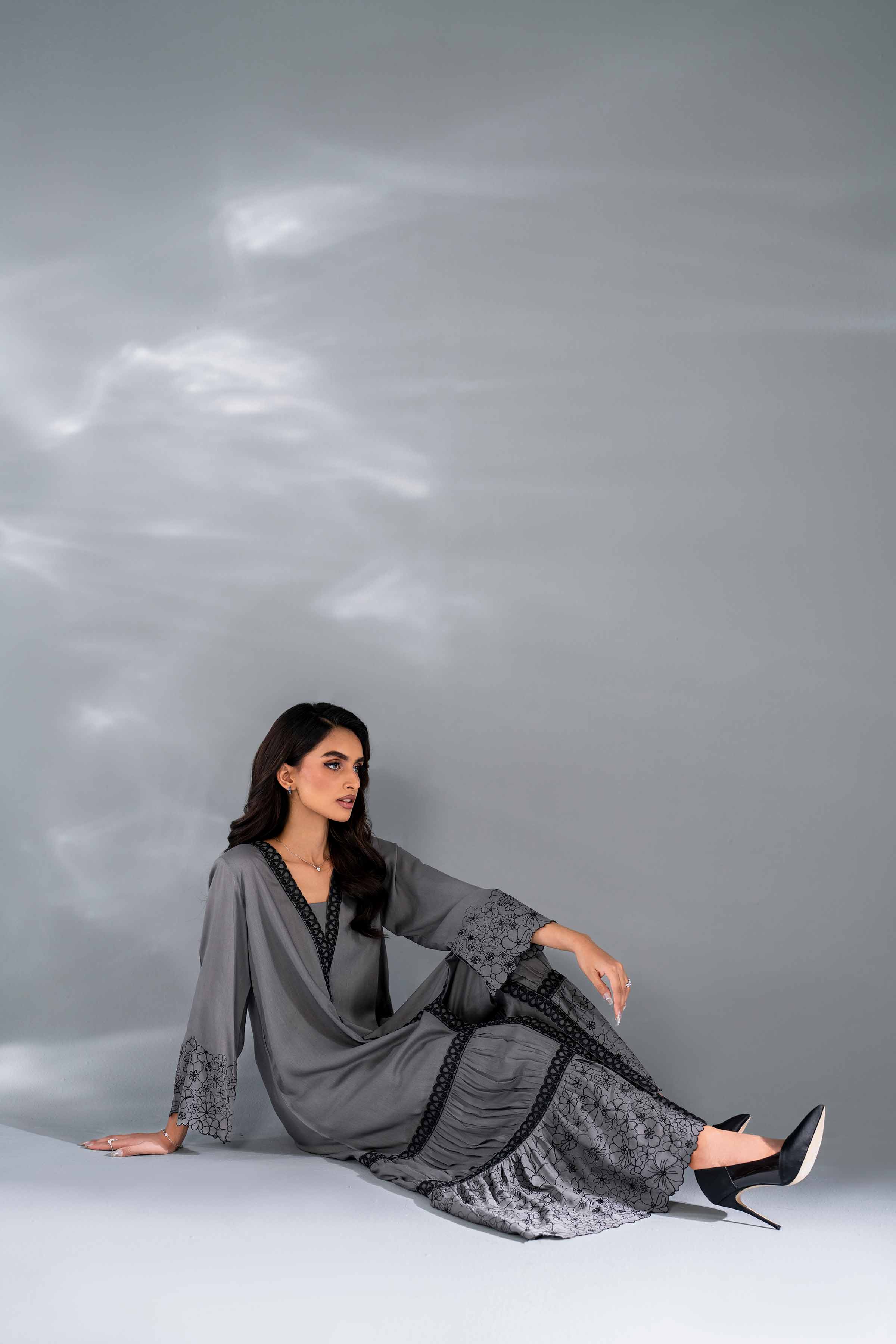 2 Piece - Embroidered Suit - KFW24-108 - Image 6