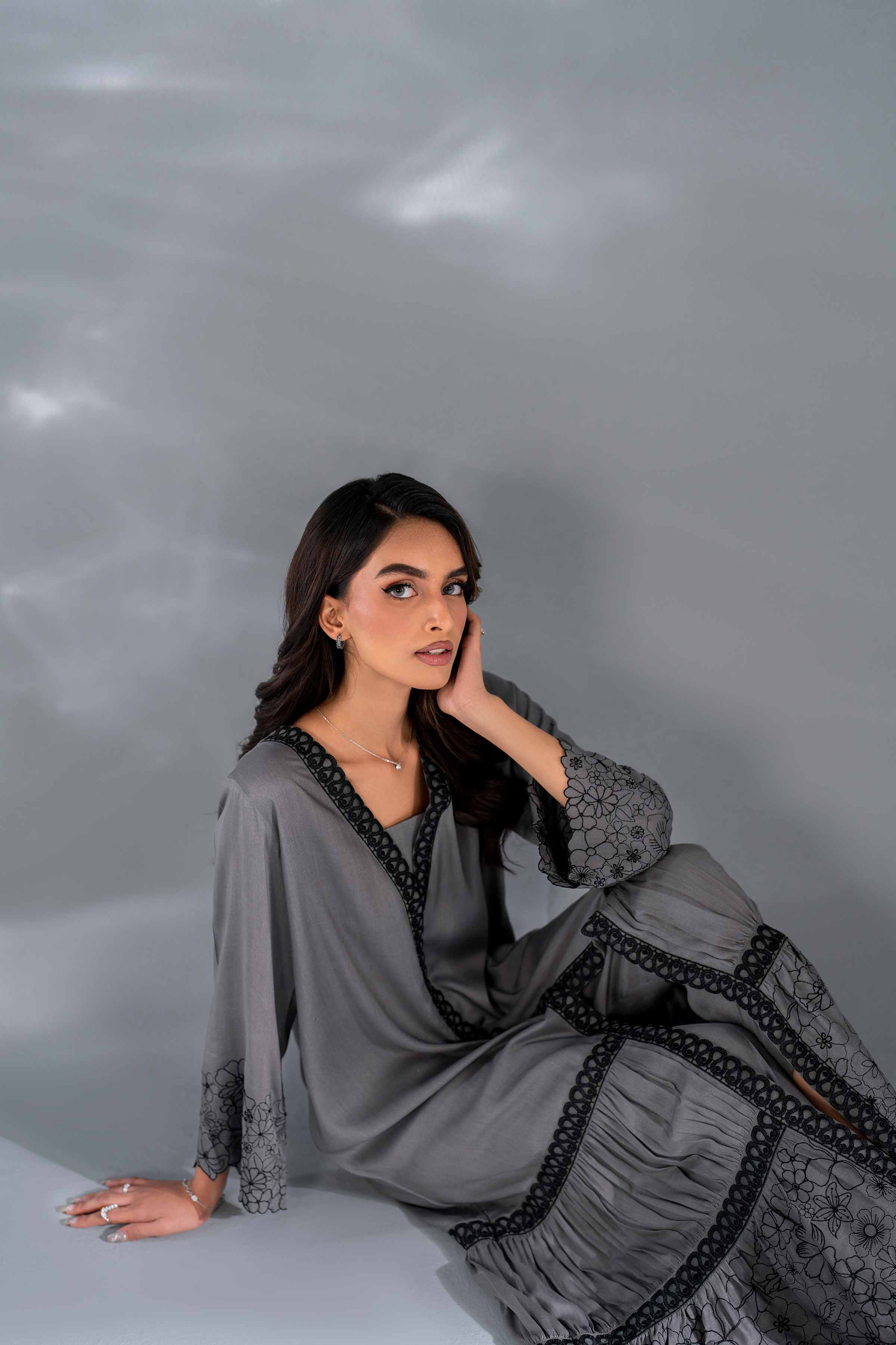 2 Piece - Embroidered Suit - KFW24-108 - Image 7