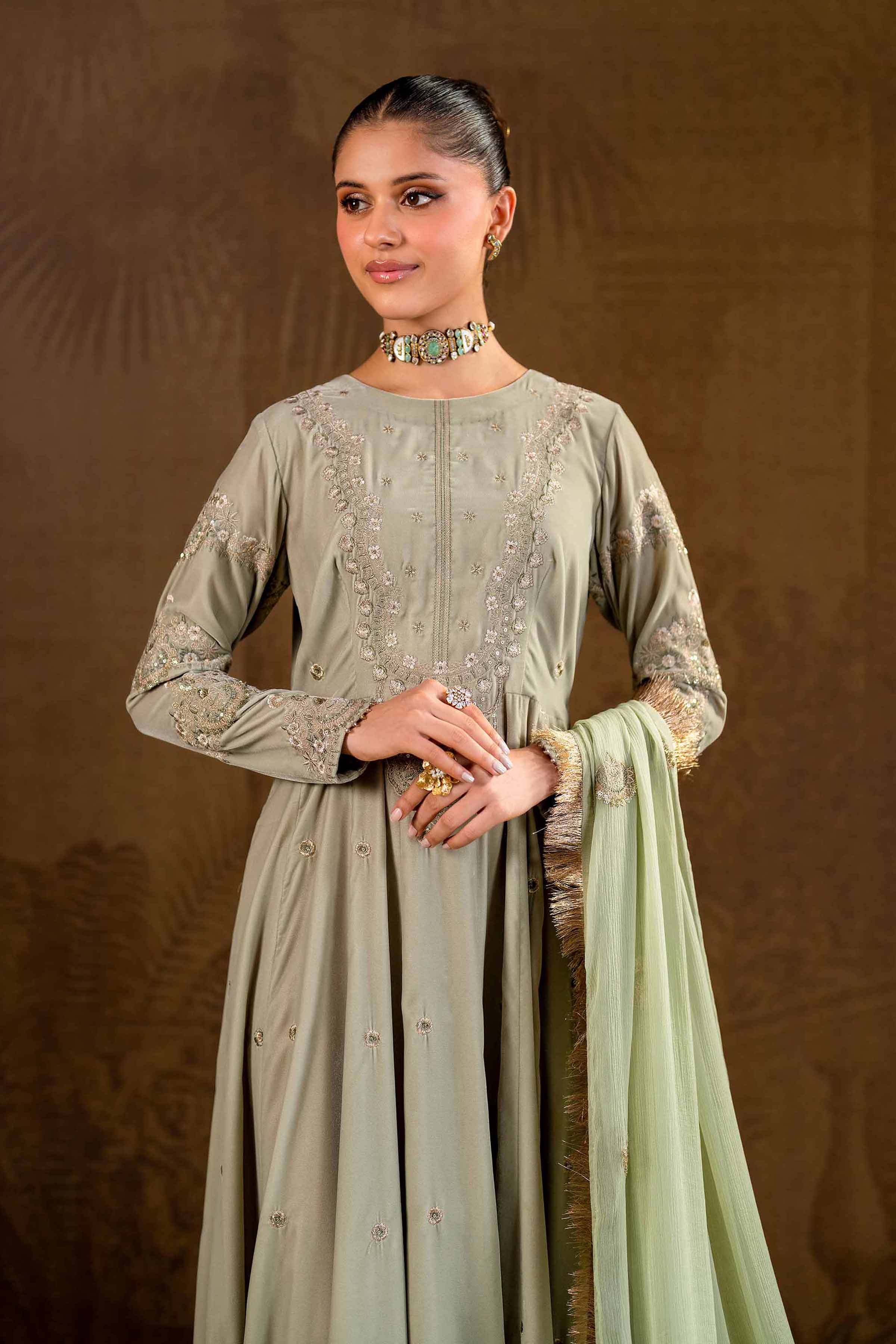 2 Piece - Embroidered Suit - KFW24-17 - Image 2