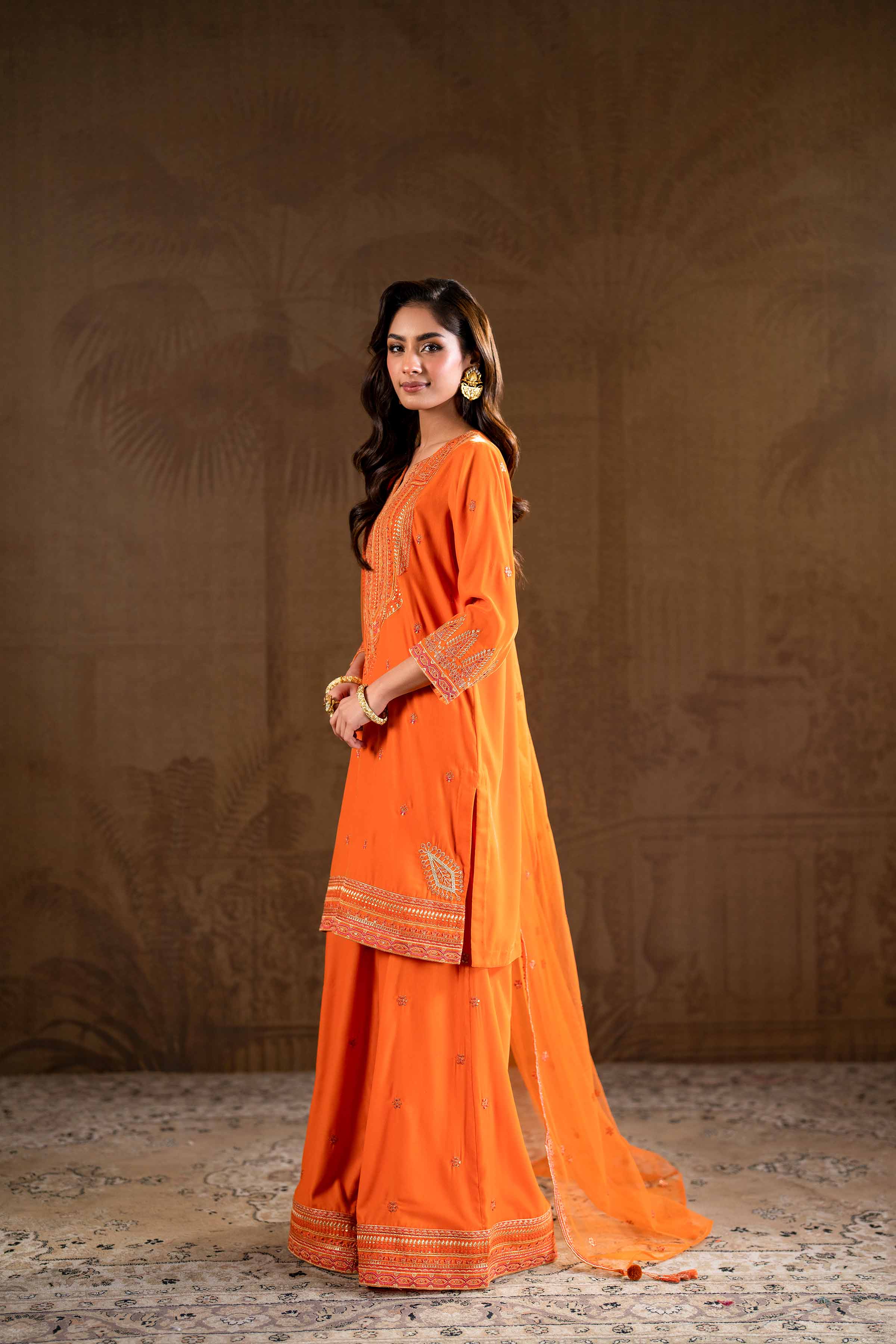 3 Piece - Embroidered Suit - KFW24-19 - Image 8