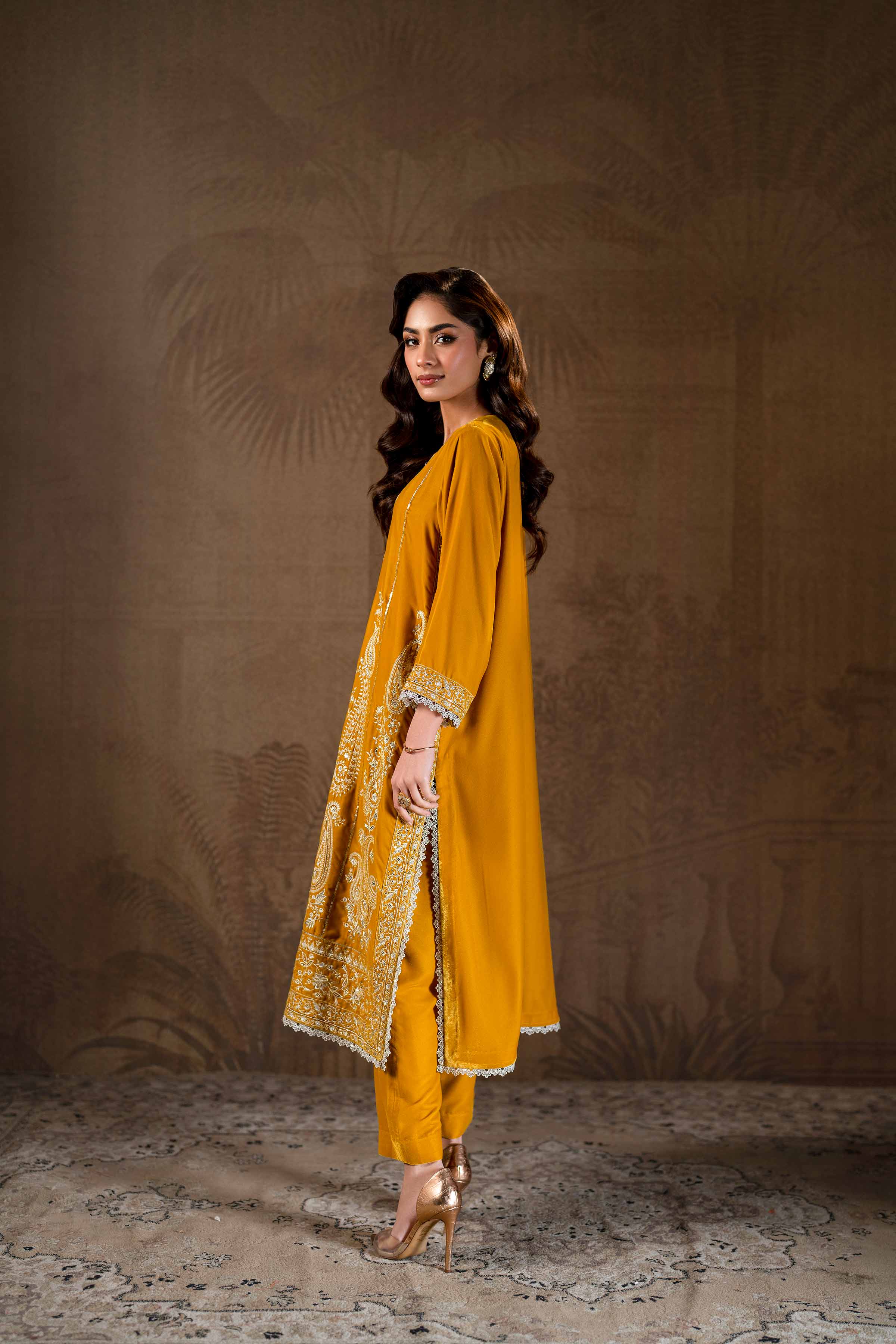 2 Piece - Embroidered Suit - KFW24-22 - Image 3