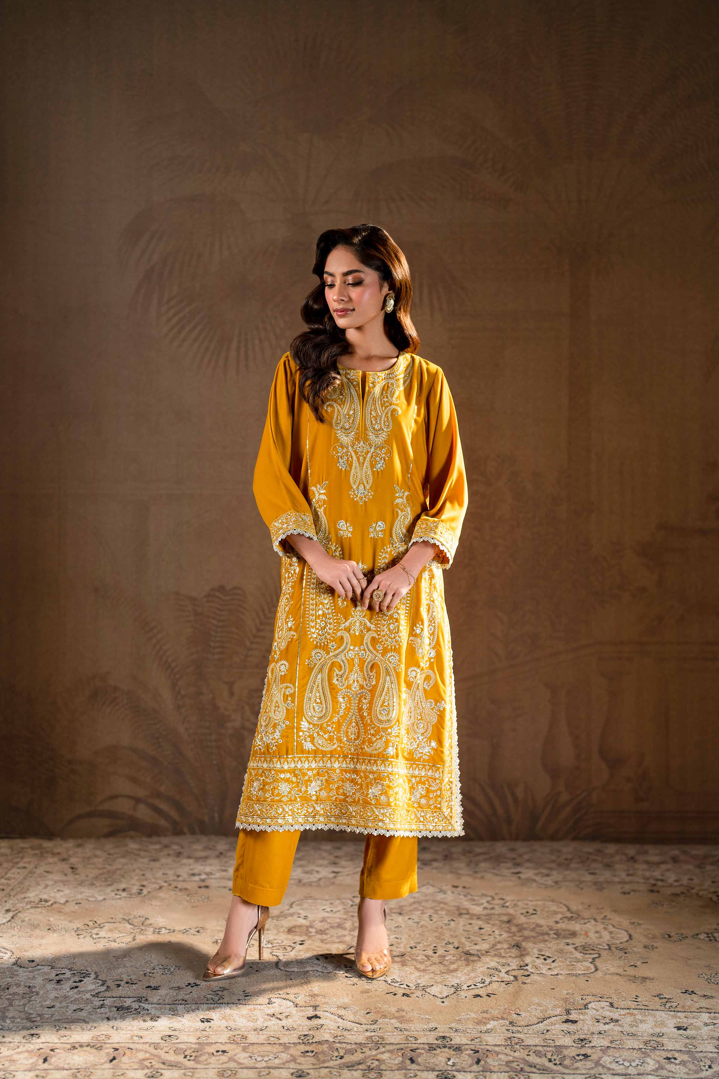 2 Piece - Embroidered Suit - KFW24-22 - Image 5