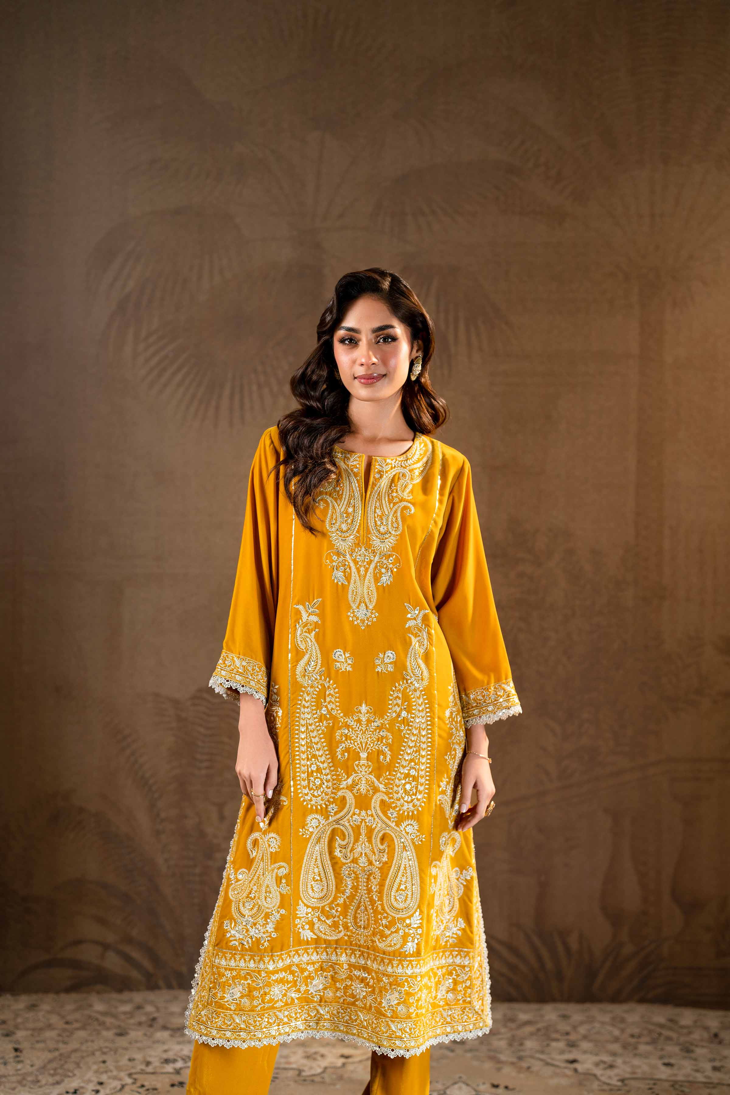 2 Piece - Embroidered Suit - KFW24-22 - Image 6
