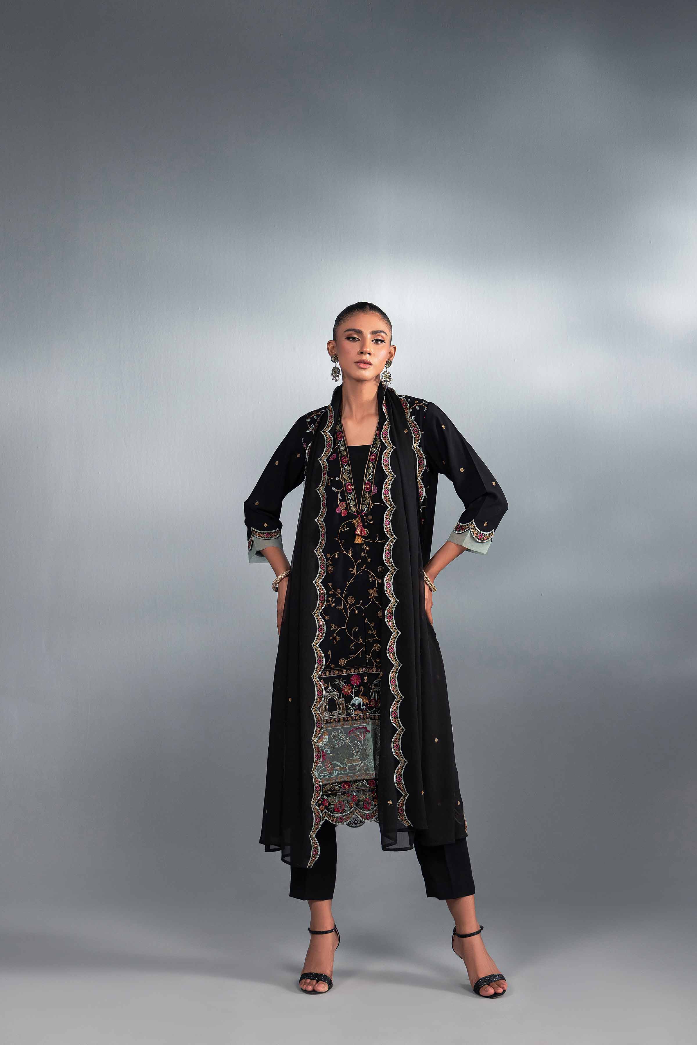 3 Piece - Embroidered Suit - KFW24-32 - Image 4