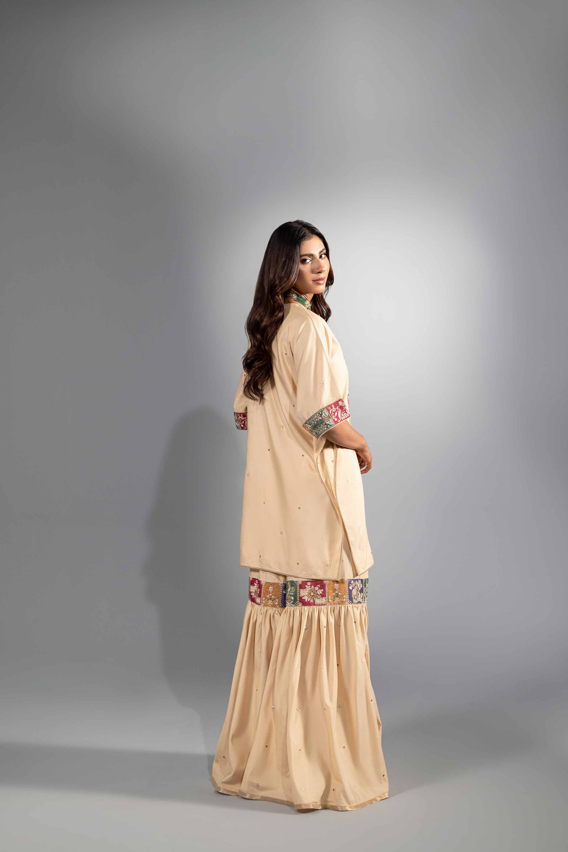 2 Piece - Embroidered Suit - KFW24-38 - Image 3