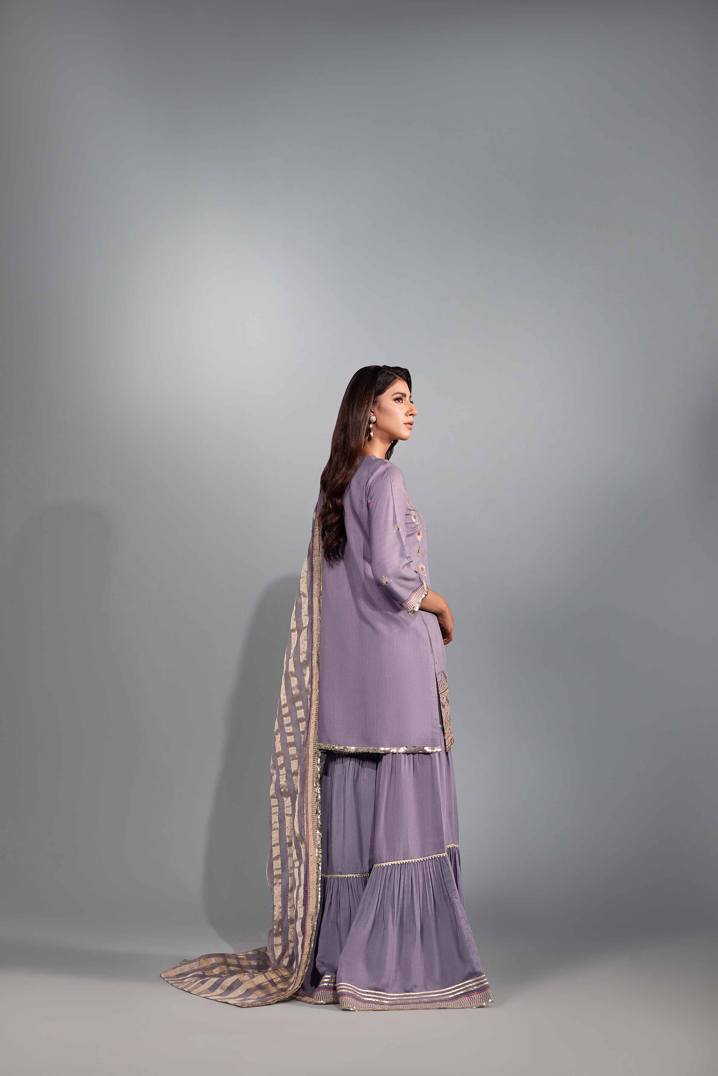 3 Piece - Embroidered Suit - KFW24-39 - Image 9