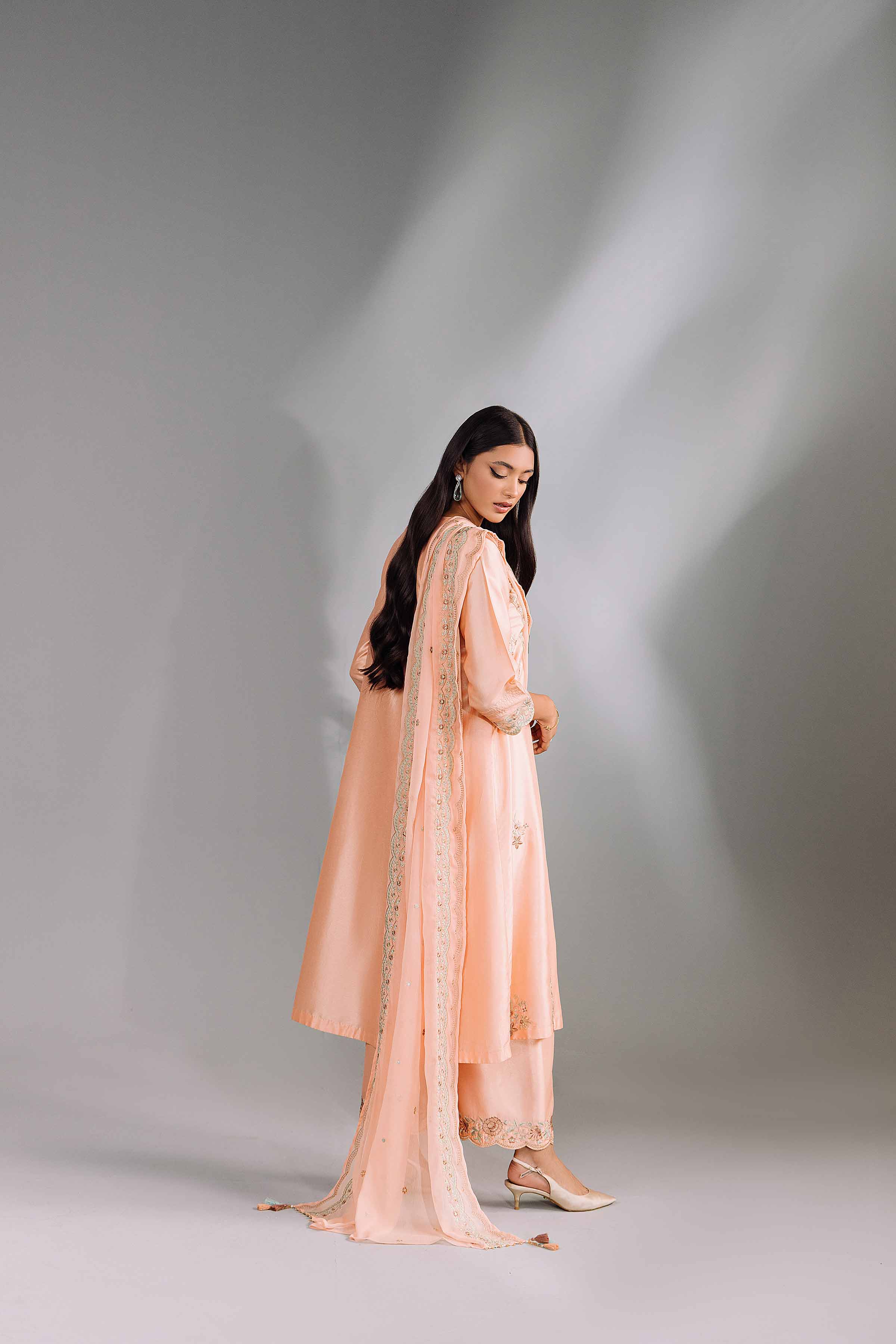 3 Piece - Embroidered Suit - KFW24-40 - Image 3