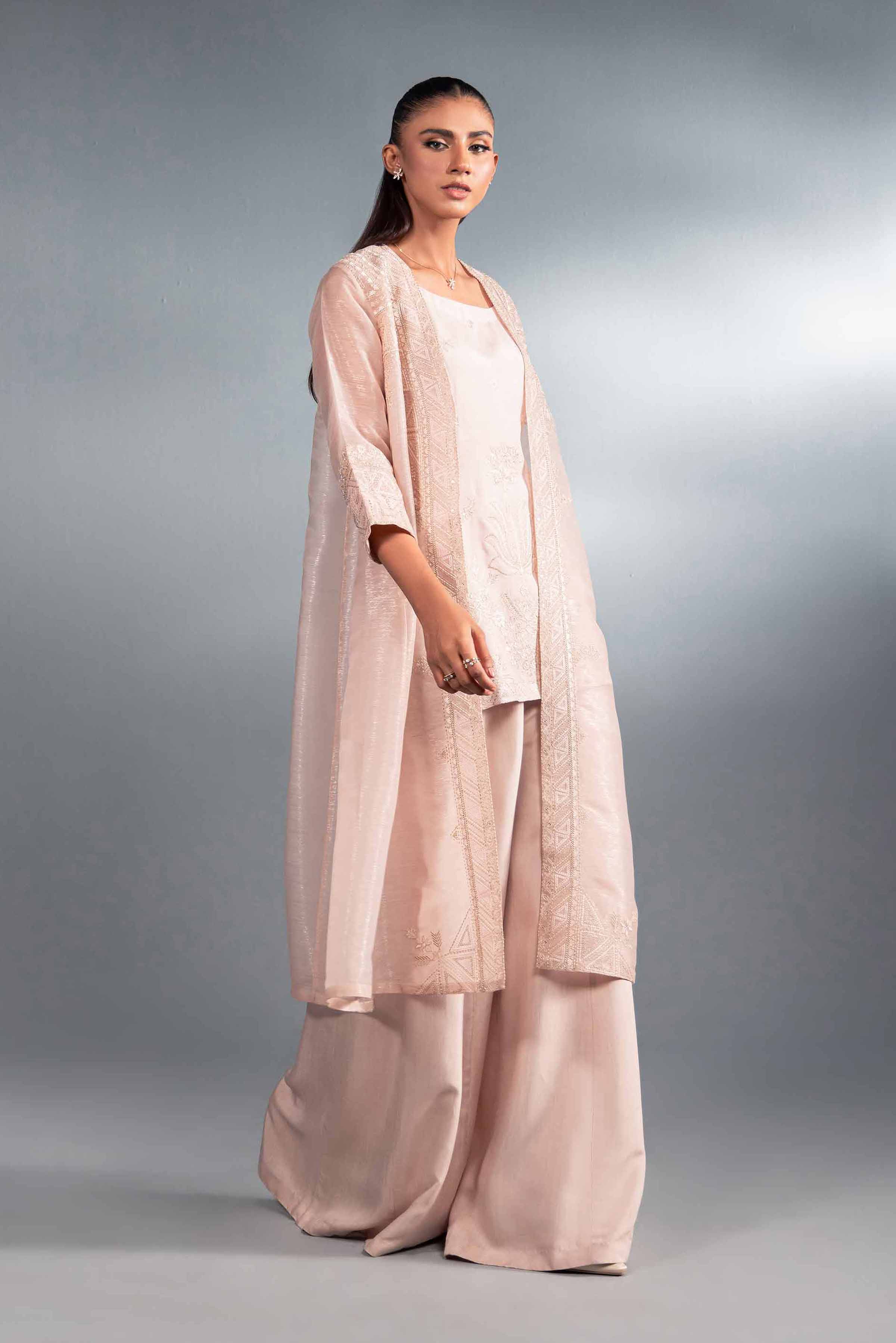 3 Piece - Embroidered Suit - KFW24-46 - Image 2