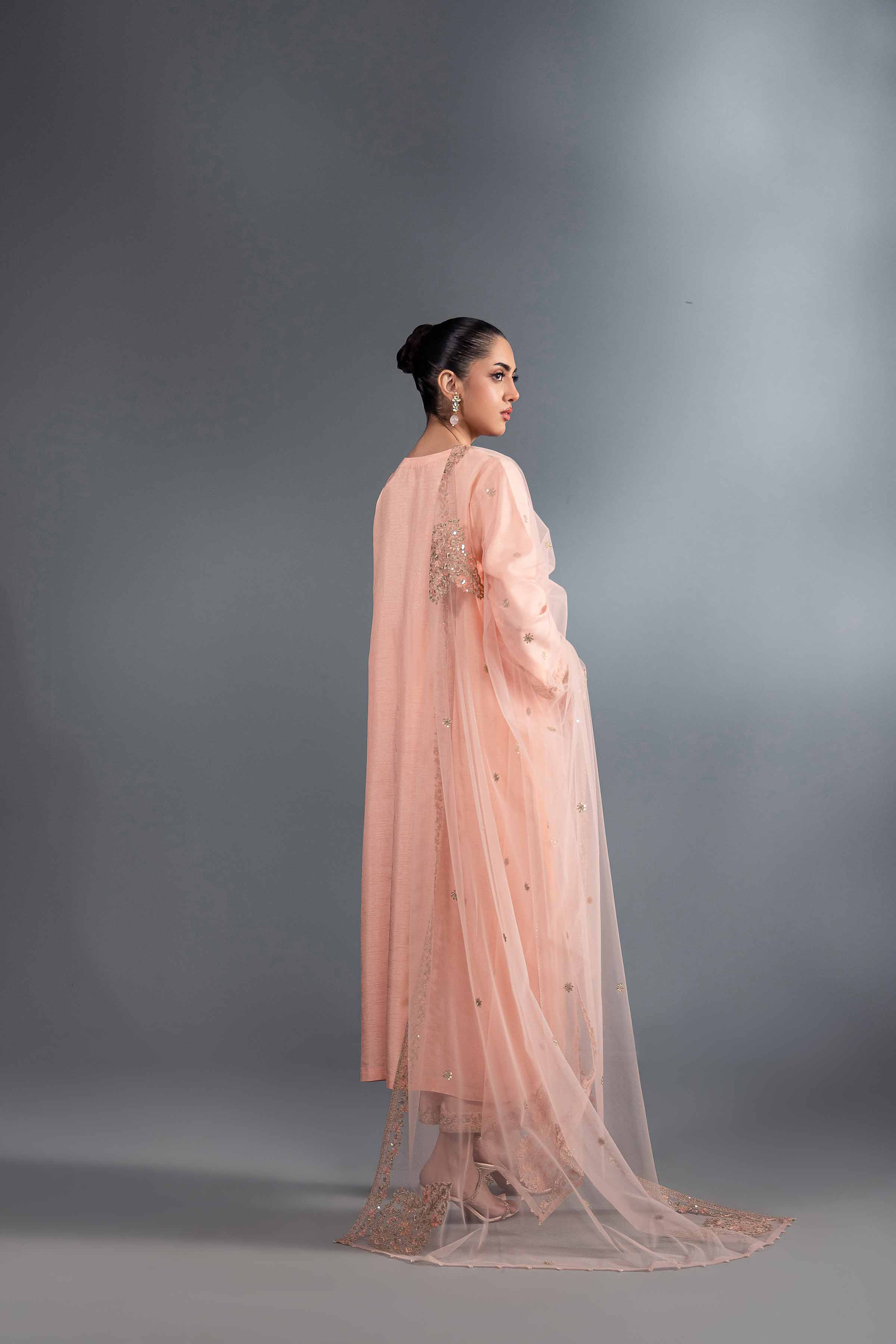 3 Piece - Embroidered Suit - KFW24-49 - Image 3