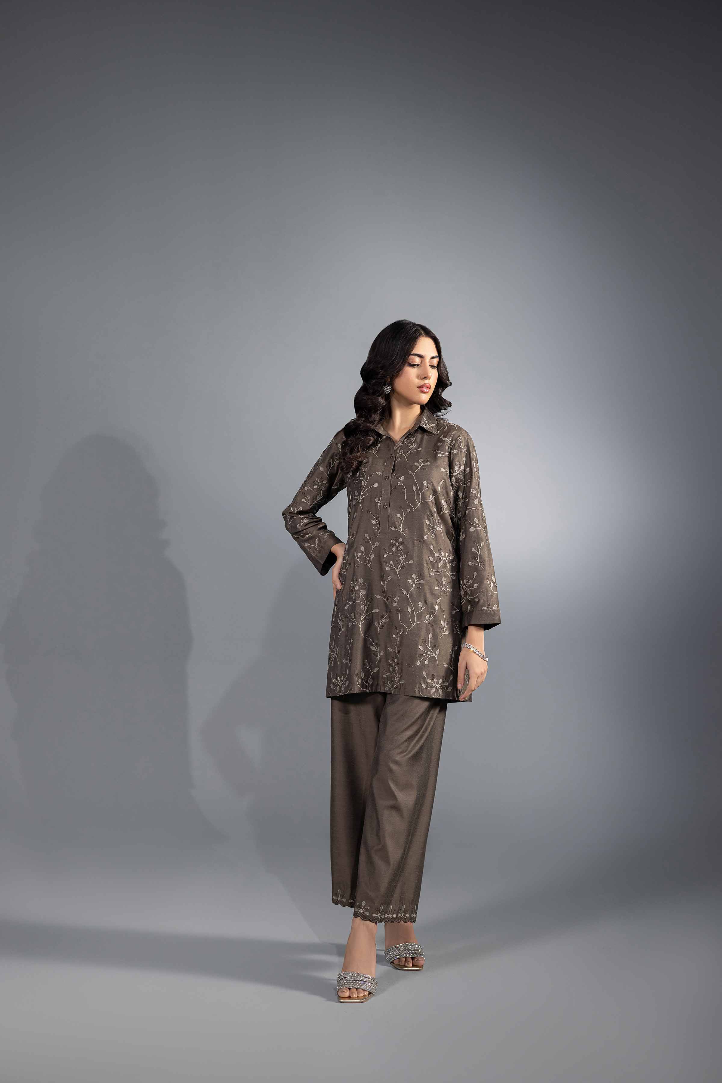 2 Piece - Embroidered Suit - KFW24-63 - Image 6
