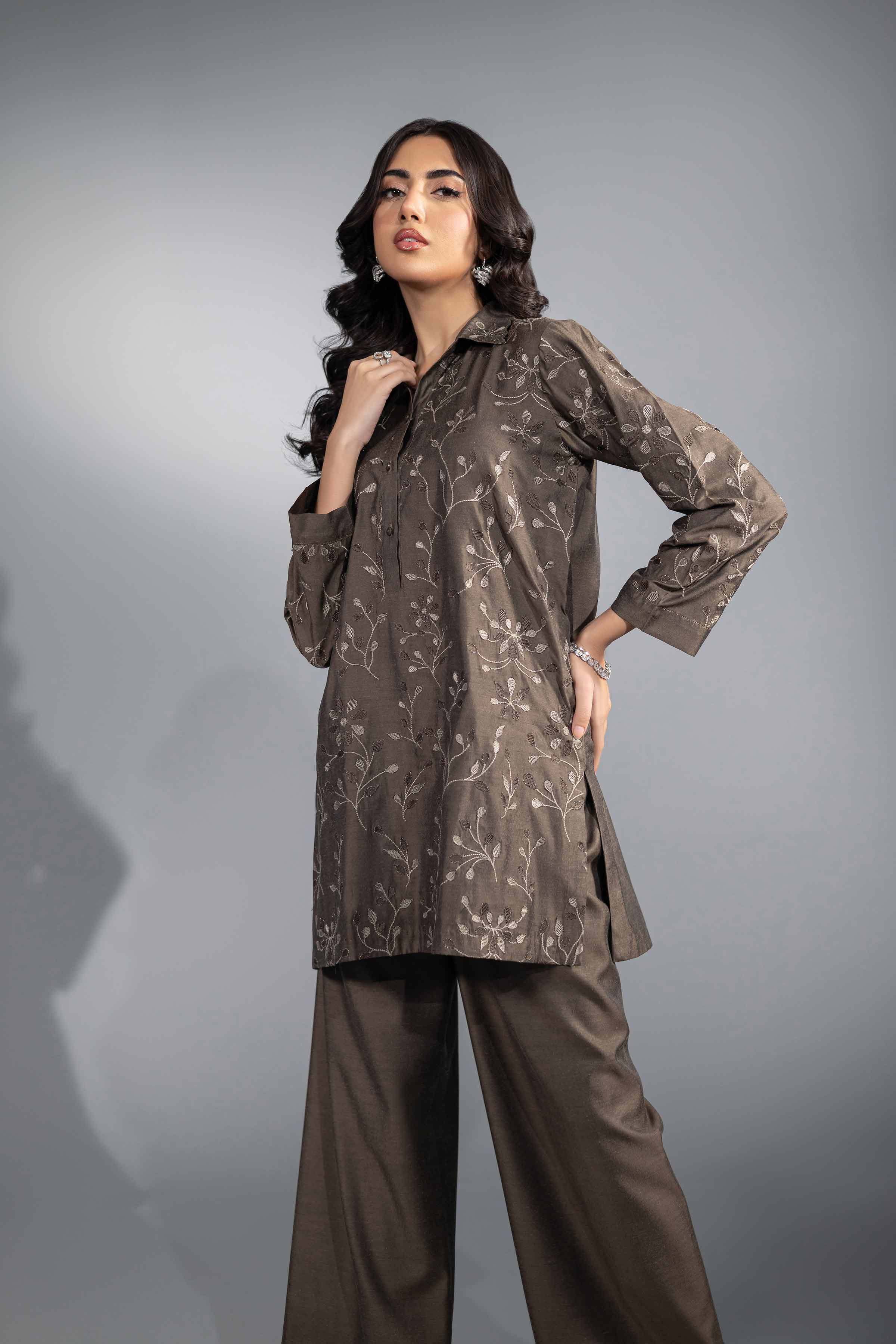 2 Piece - Embroidered Suit - KFW24-63 - Image 7