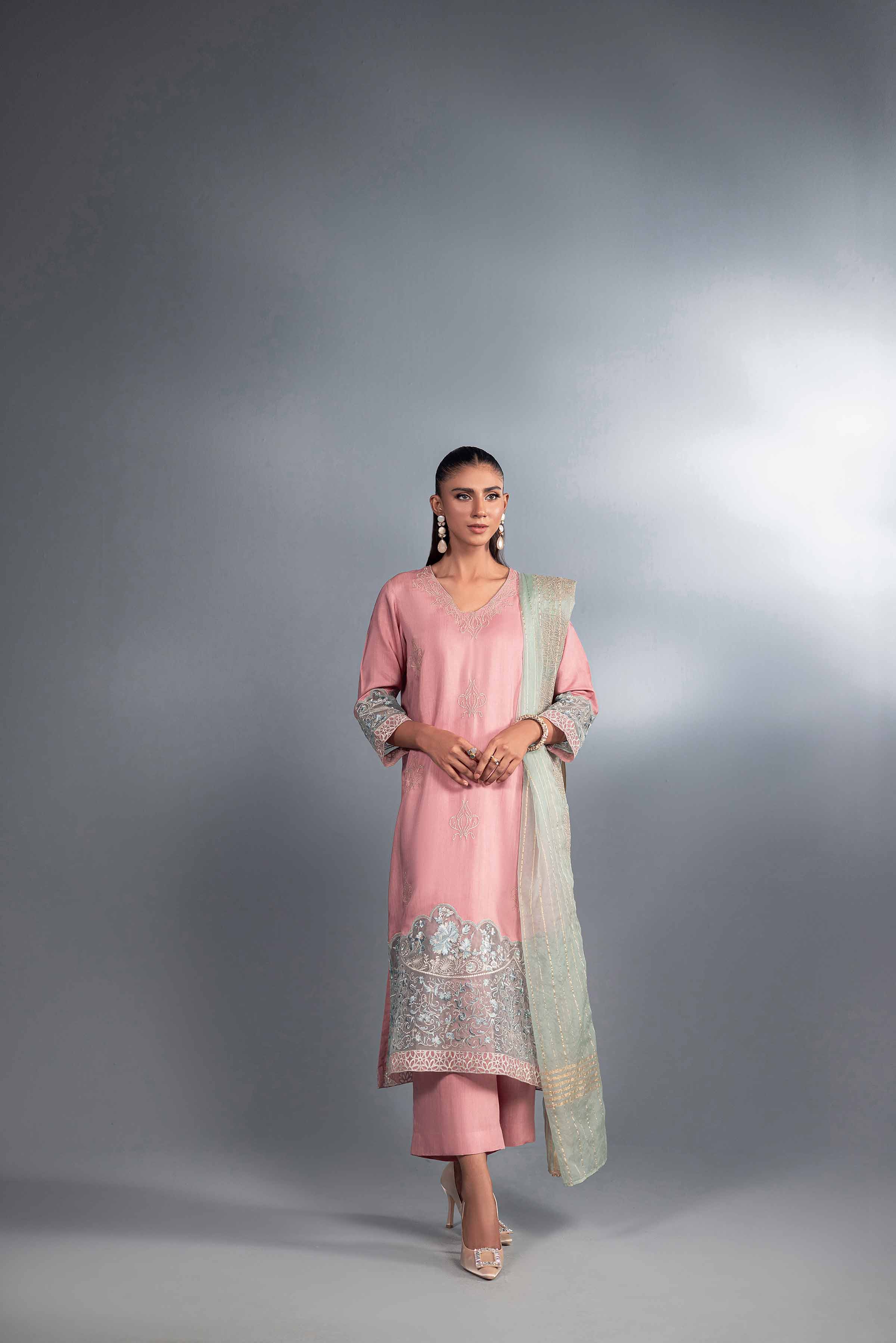 3 Piece - Embroidered Suit - KFW24-72 - Image 4