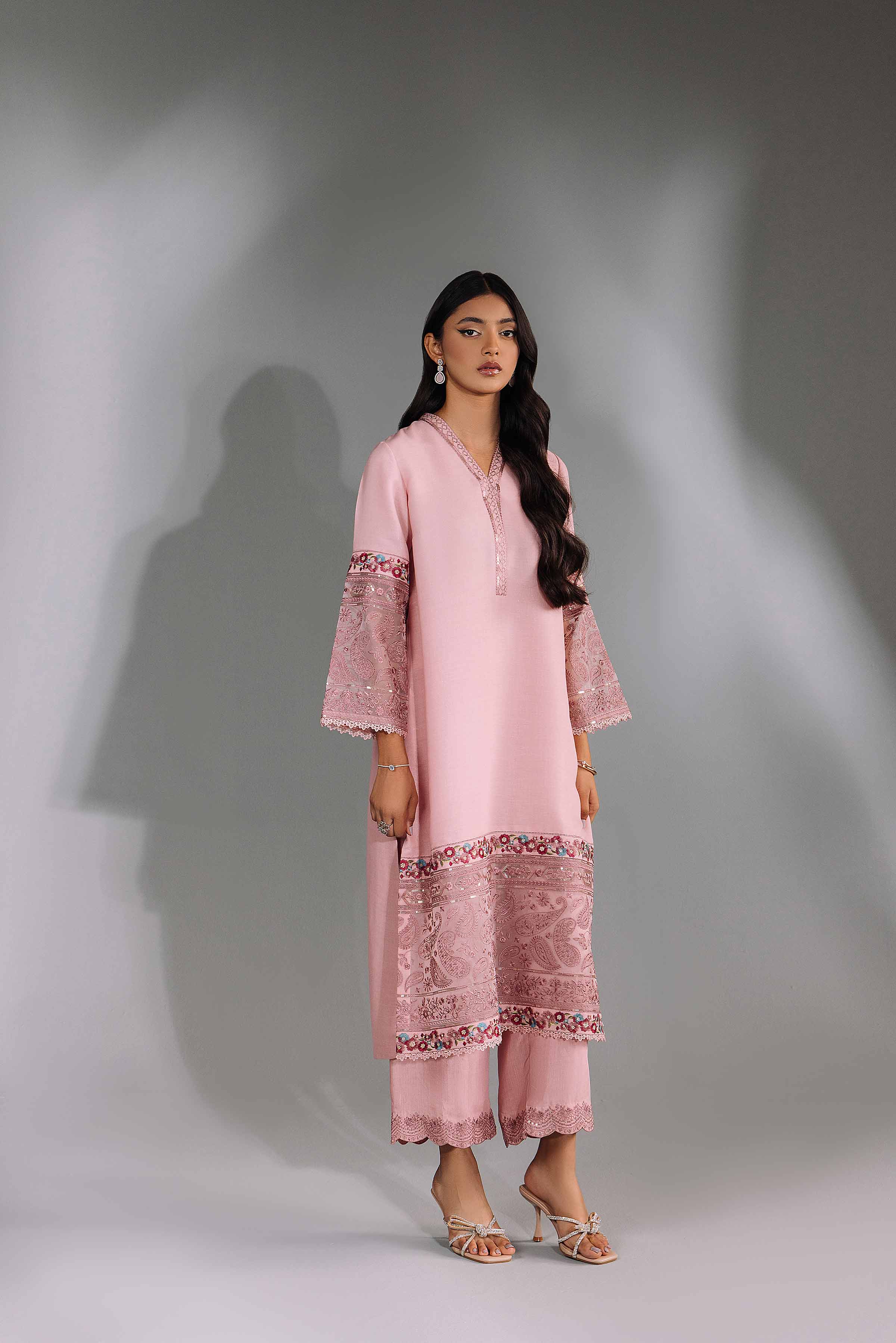 2 Piece - Embroidered Suit - KFW24-73 - Image 3