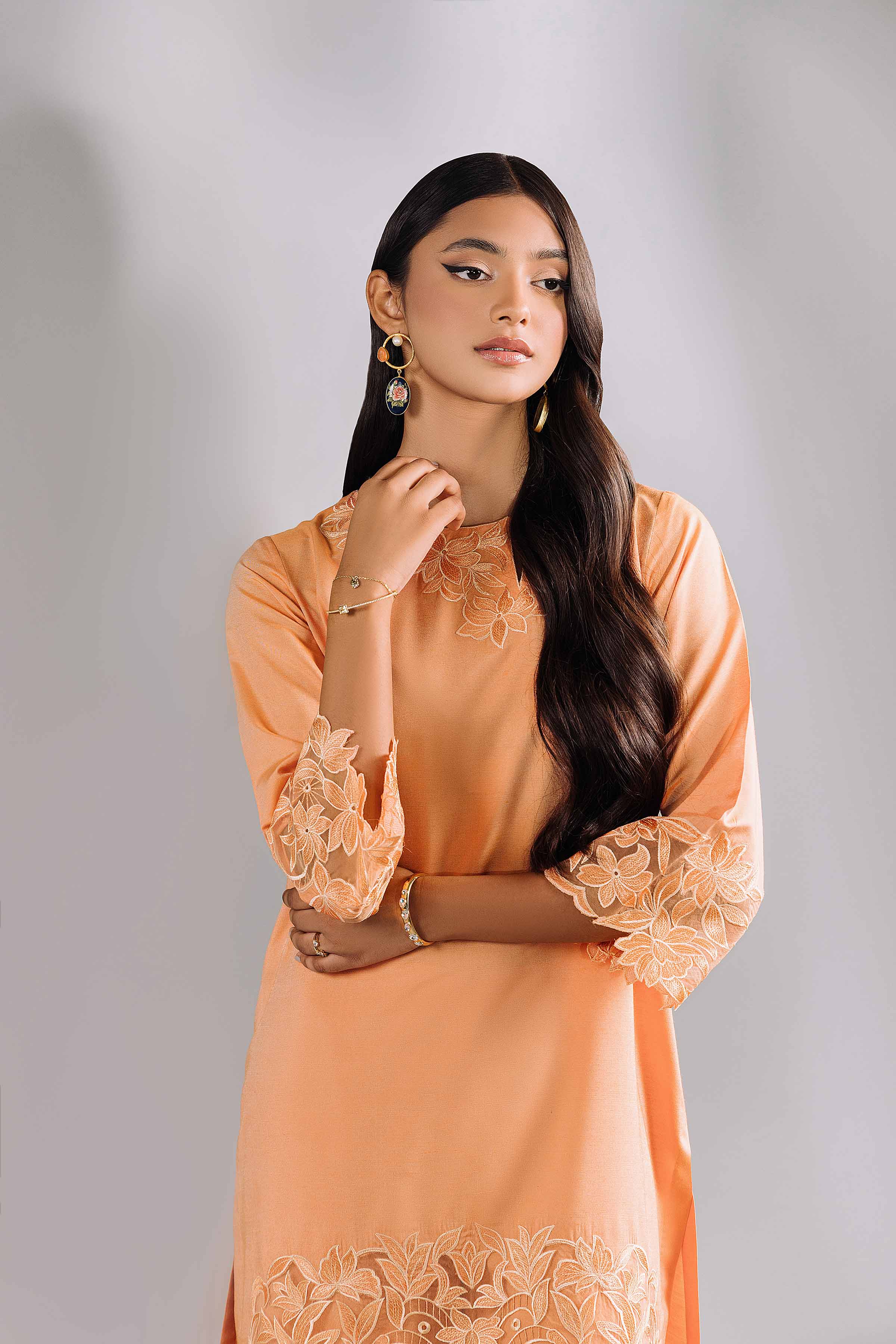 2 Piece - Embroidered Suit - KFW24-74 - Image 5