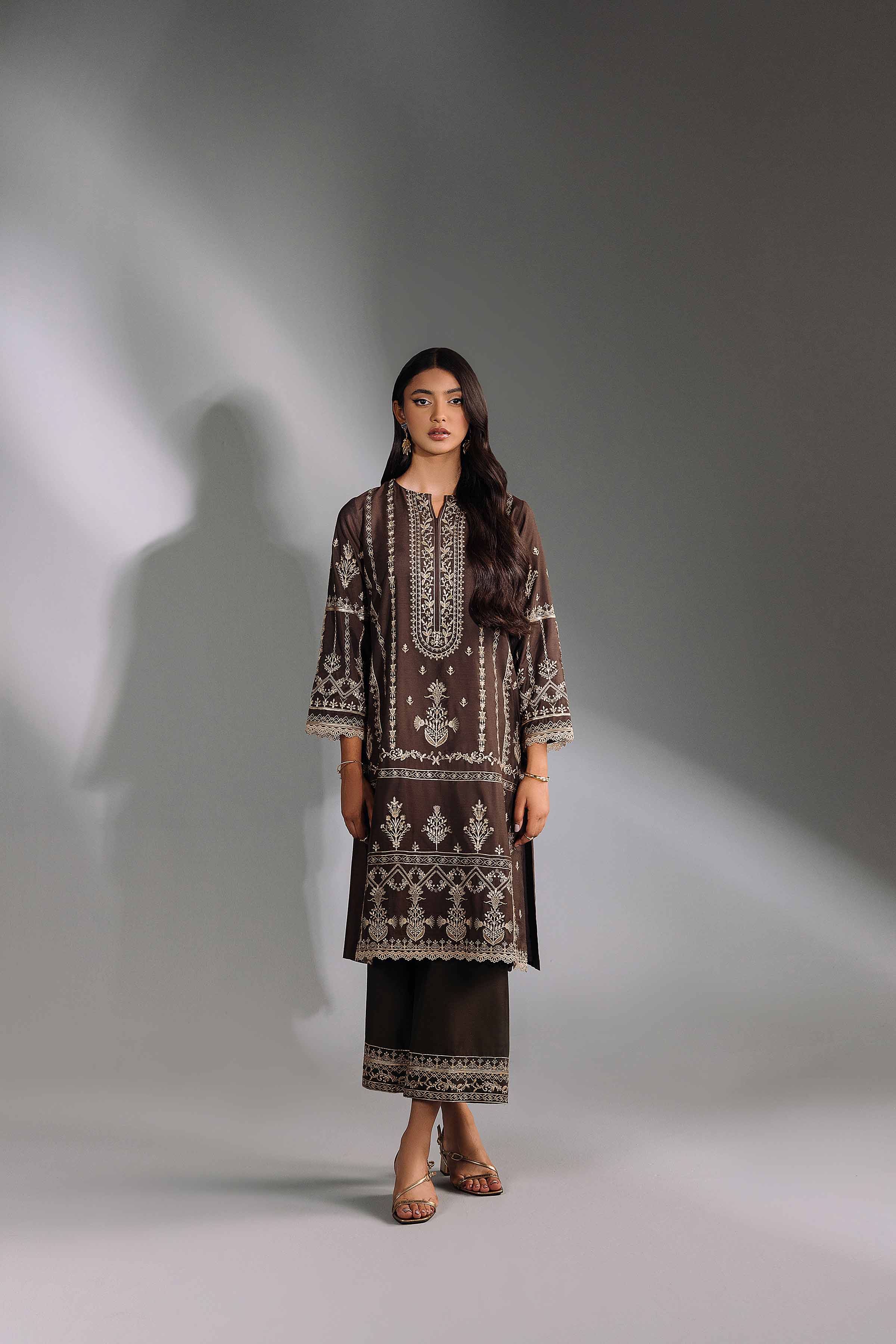 2 Piece - Embroidered Suit - KFW24-76 - Image 4