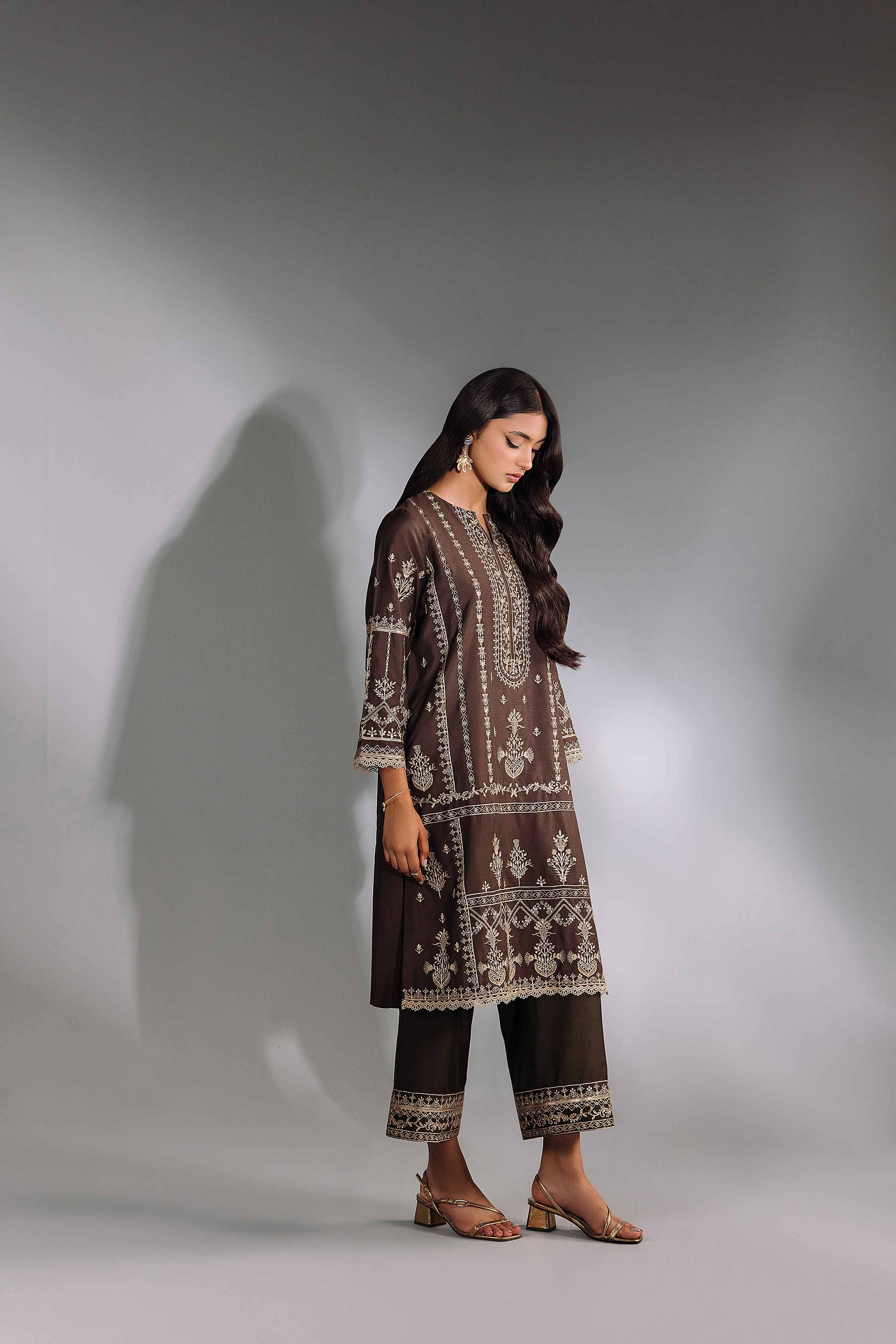 2 Piece - Embroidered Suit - KFW24-76 - Image 5