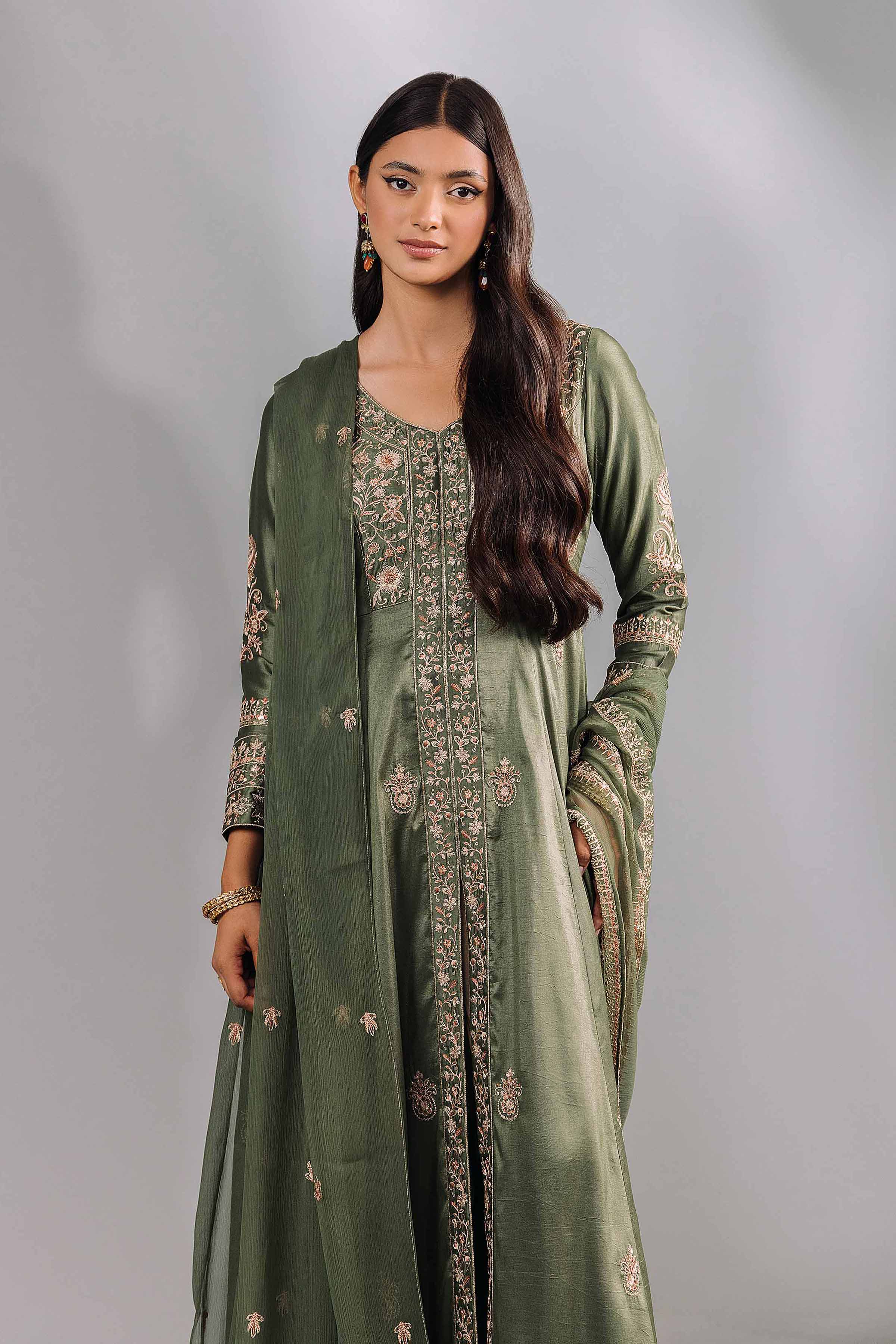 2 Piece - Embroidered Suit - KFW24-79 - Image 2
