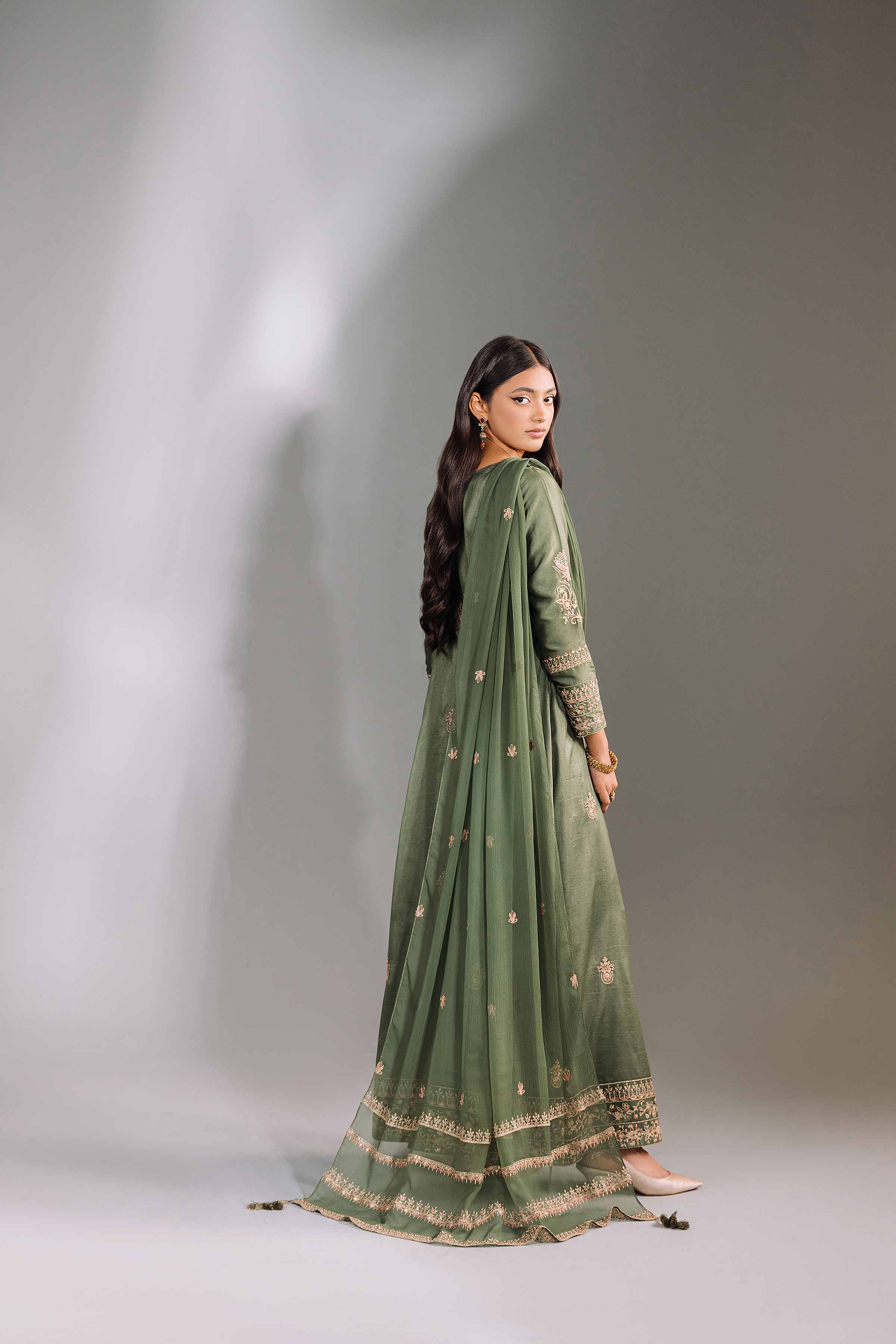 2 Piece - Embroidered Suit - KFW24-79 - Image 3