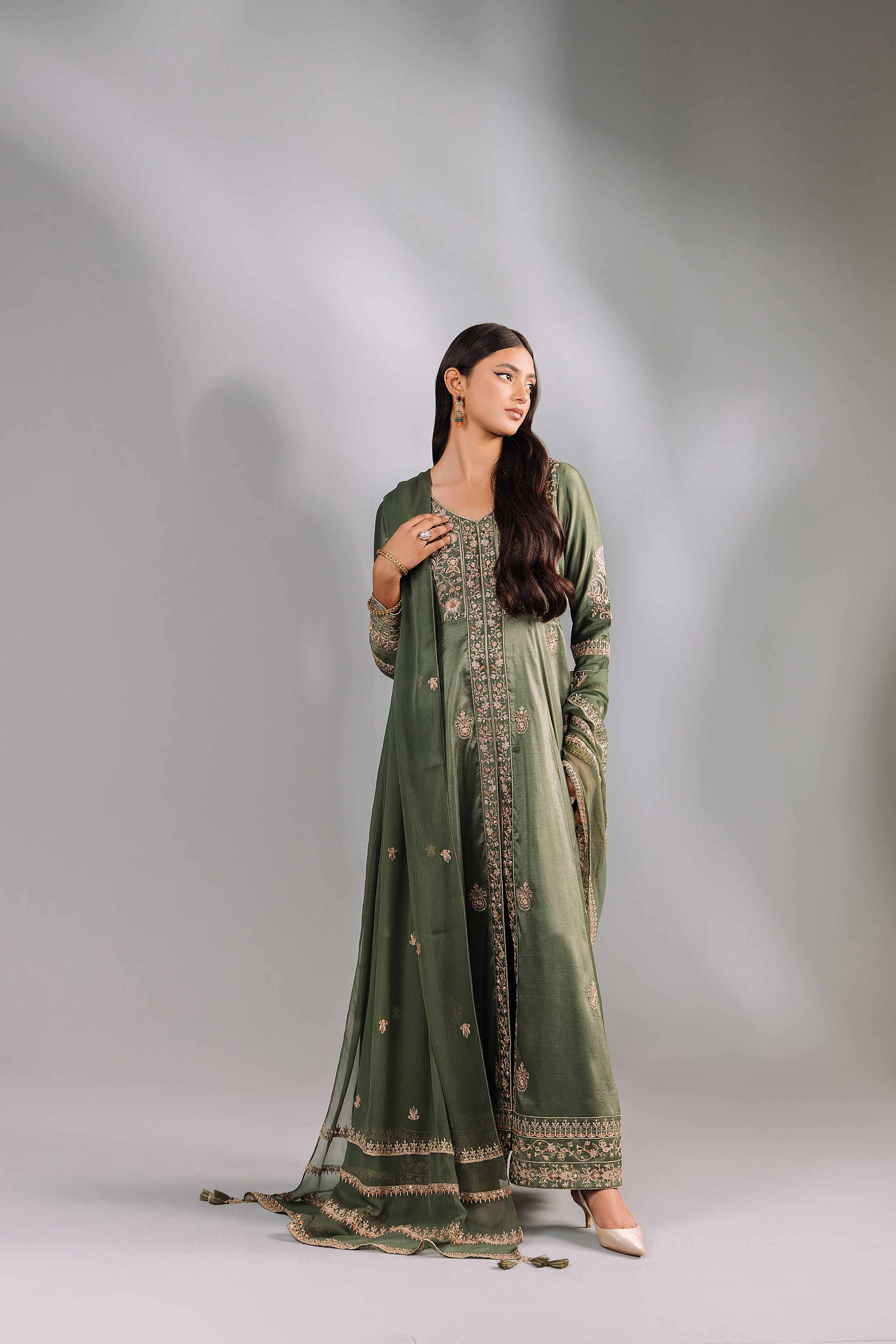 2 Piece - Embroidered Suit - KFW24-79 - Image 4