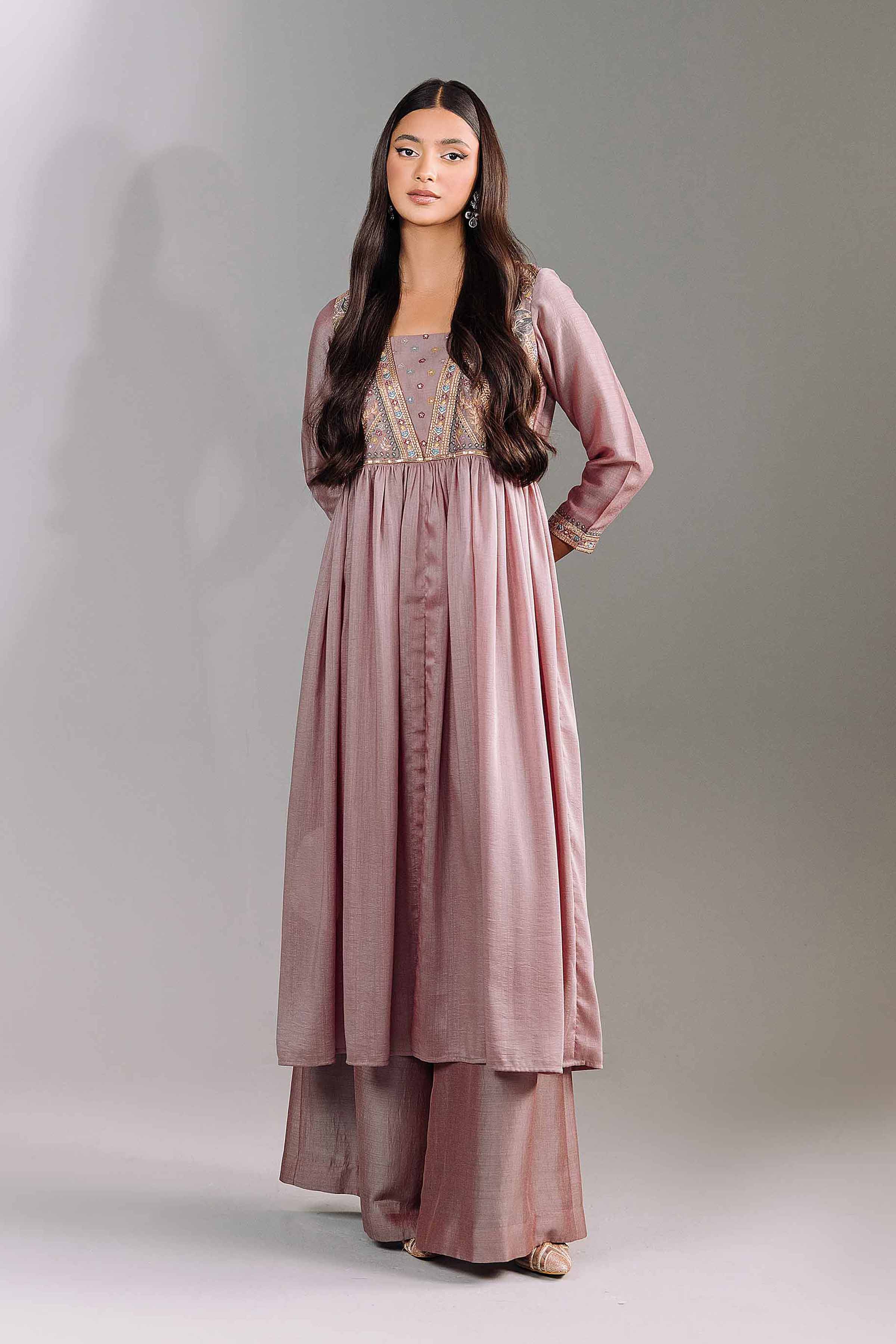 2 Piece - Embroidered Suit - KFW24-85 - Image 2