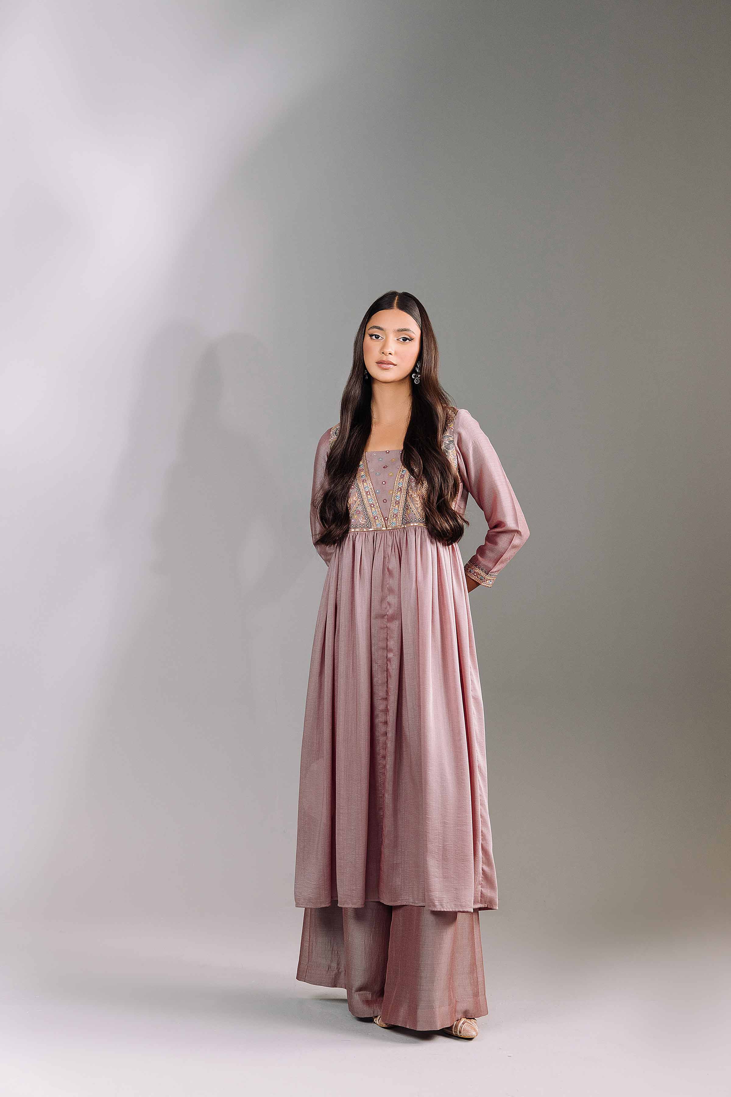 2 Piece - Embroidered Suit - KFW24-85 - Image 5